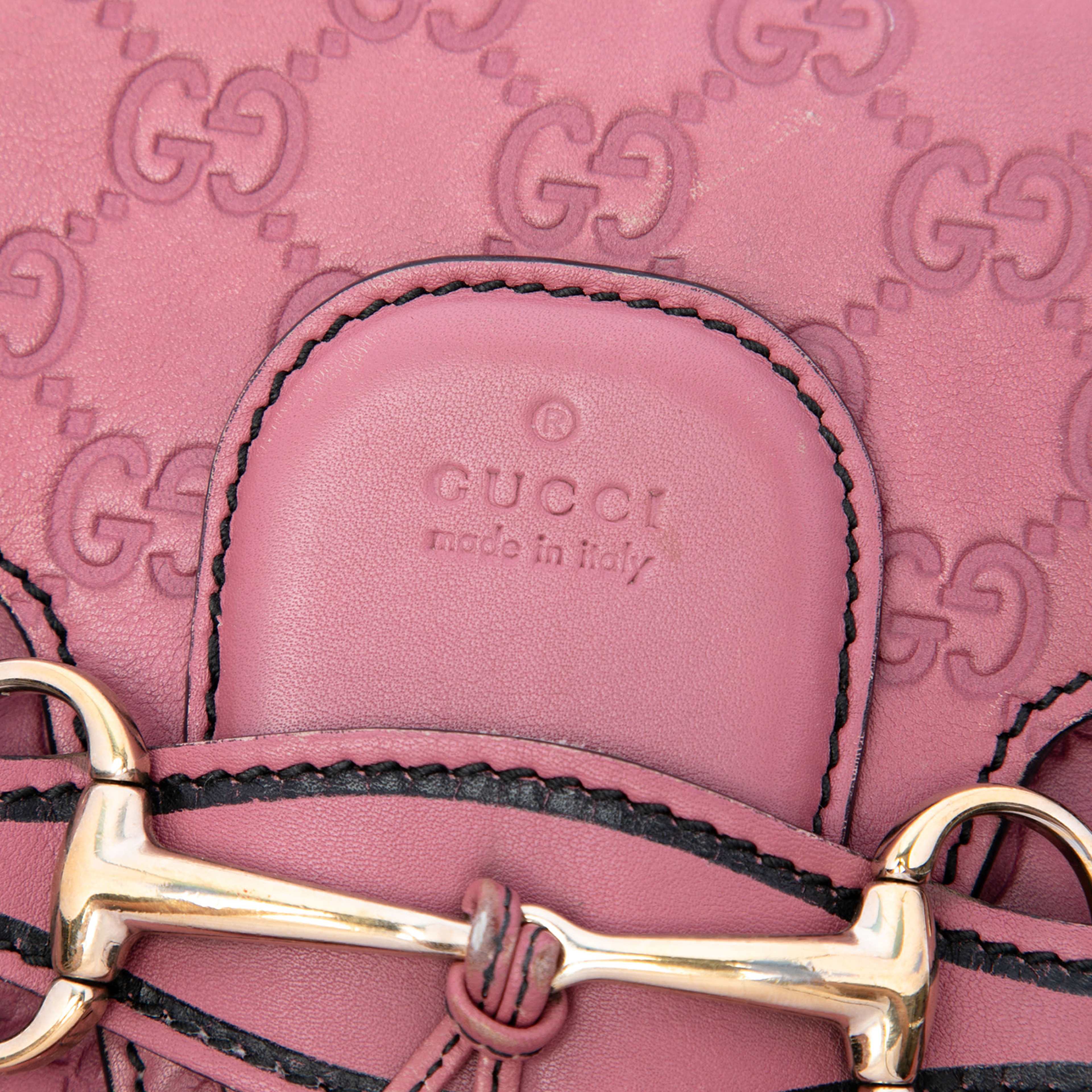 Gucci Medium Guccissima Emily Shoulder Bag, från Luxclusif, i färgen purpur. Klicka för att öppna bilden i stort format