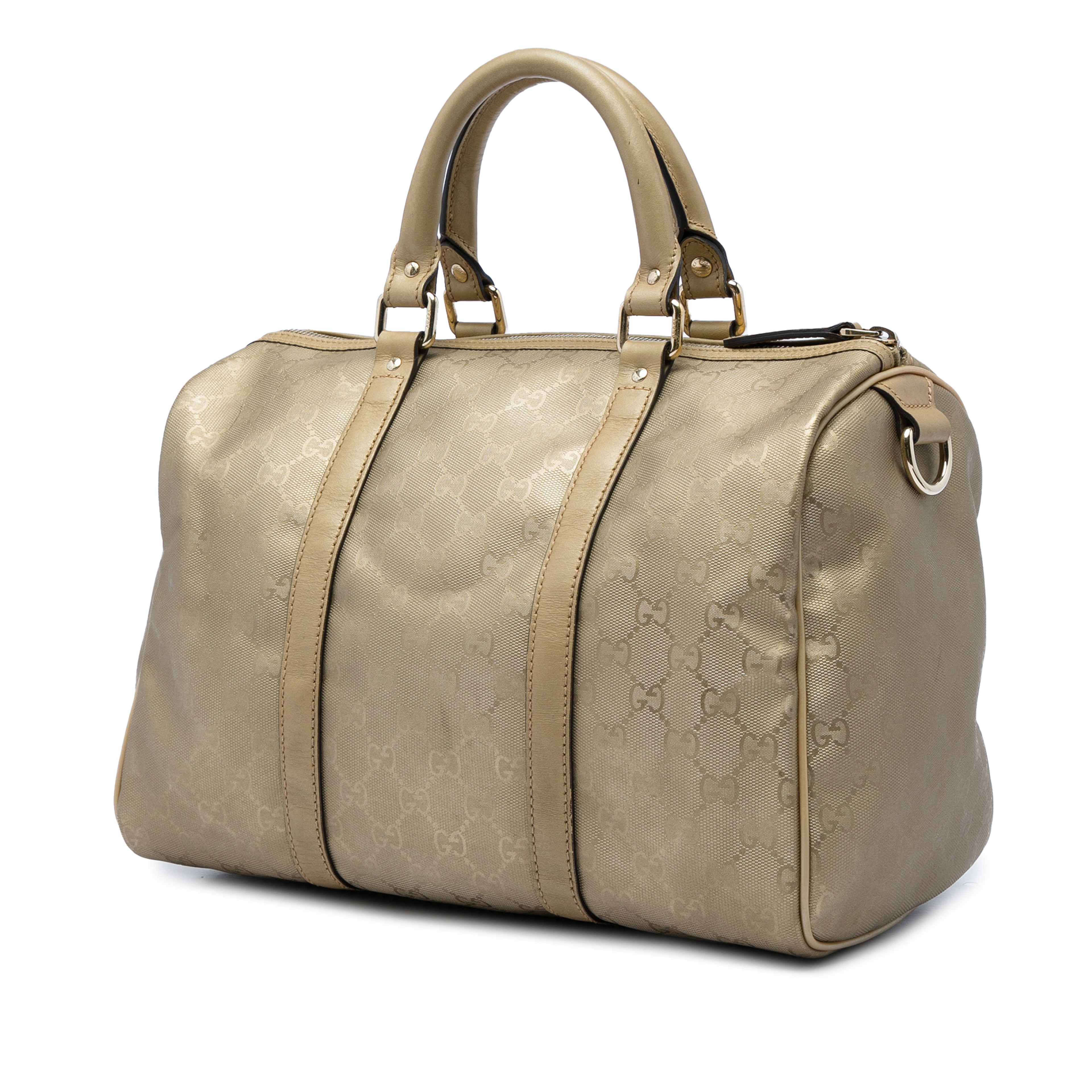 Gucci Medium Gg Imprime Joy Boston Bag, från Luxclusif, i färgen guld. Klicka för att öppna bilden i stort format