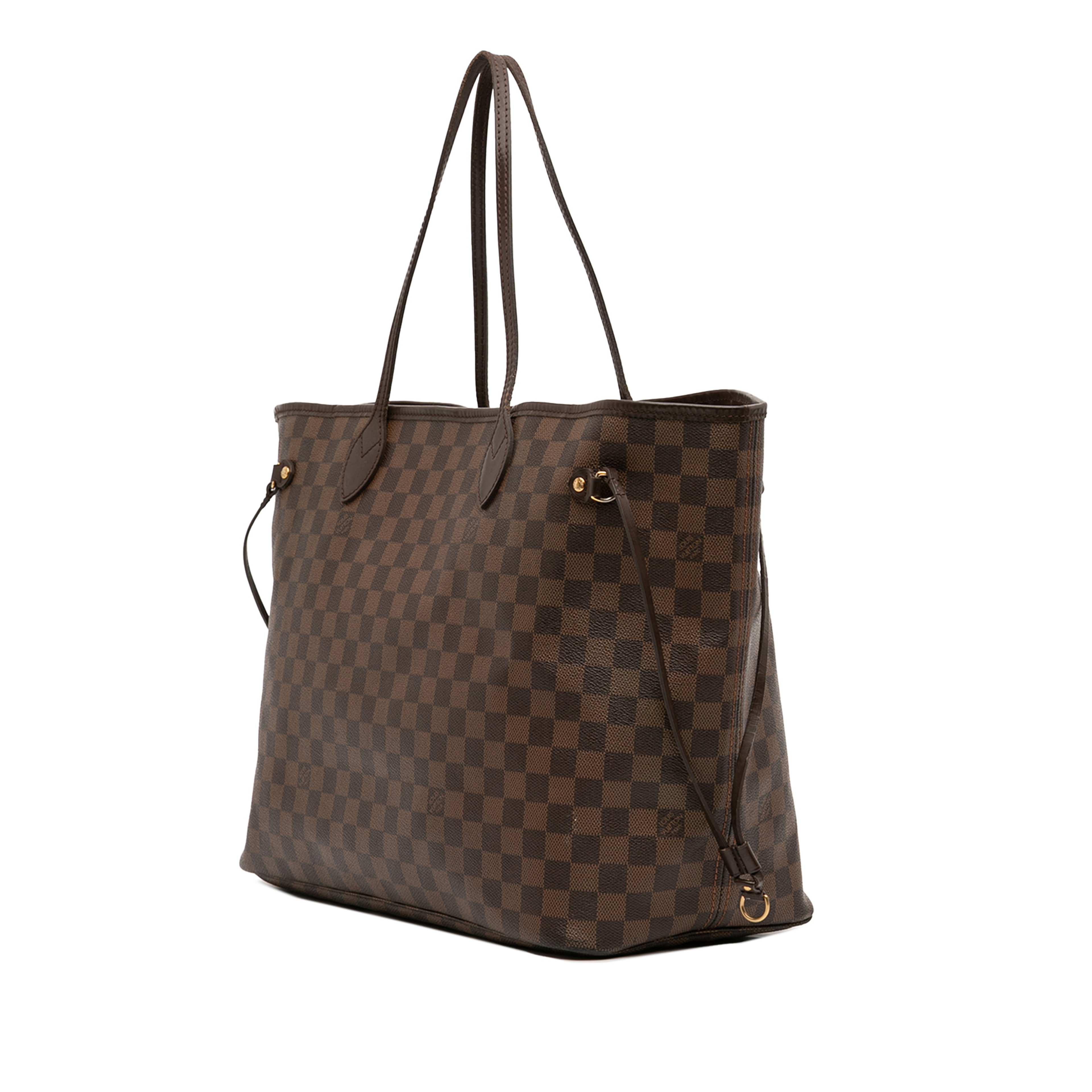 Louis Vuitton Damier Ebene Neverfull Gm, från Luxclusif, i färgen brown. Klicka för att öppna bilden i stort format