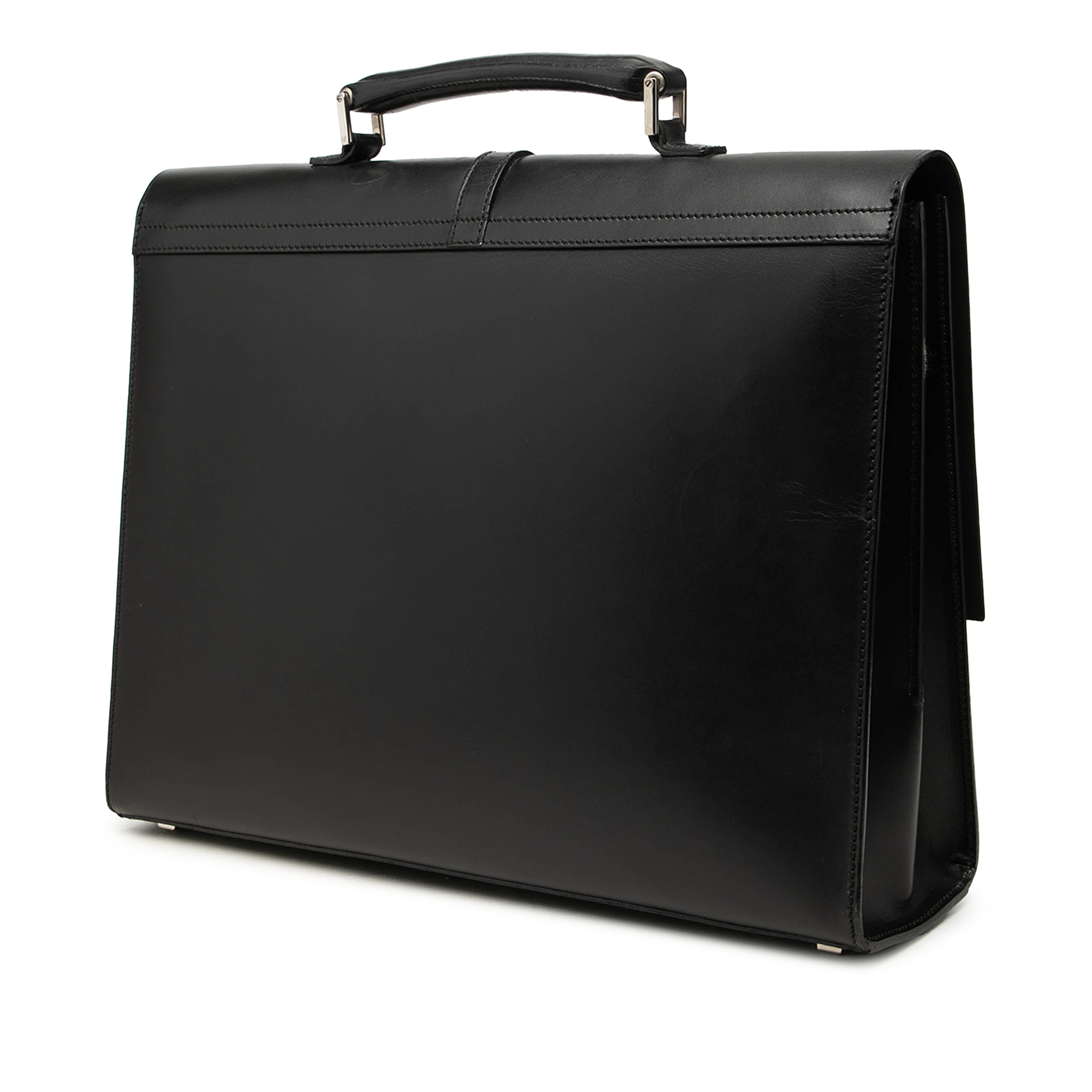 Gucci Calfskin Briefcase, från Luxclusif, i färgen svart. Klicka för att öppna bilden i stort format