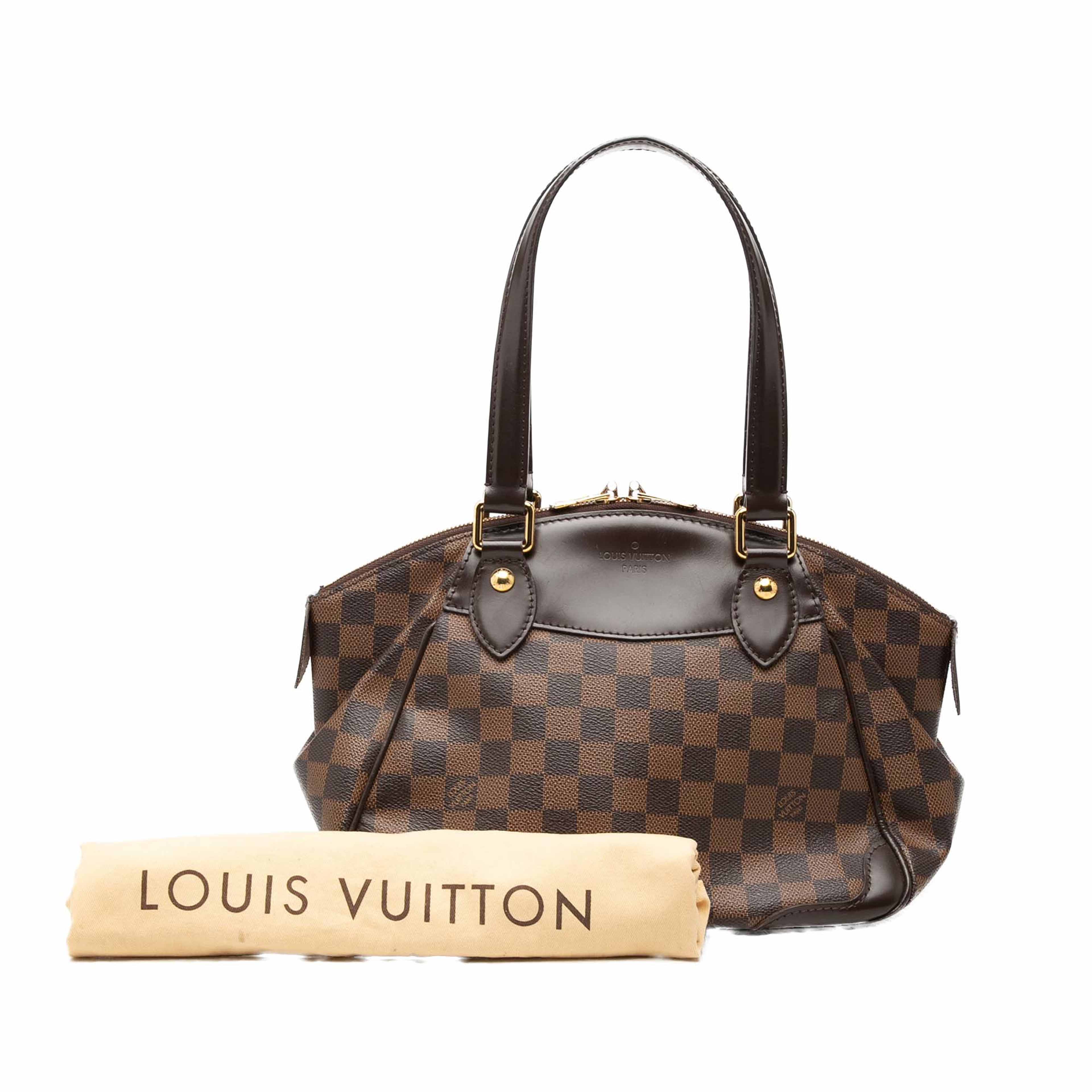 Louis Vuitton Damier Ebene Verona Pm, från Luxclusif, i färgen brun. Klicka för att öppna bilden i stort format