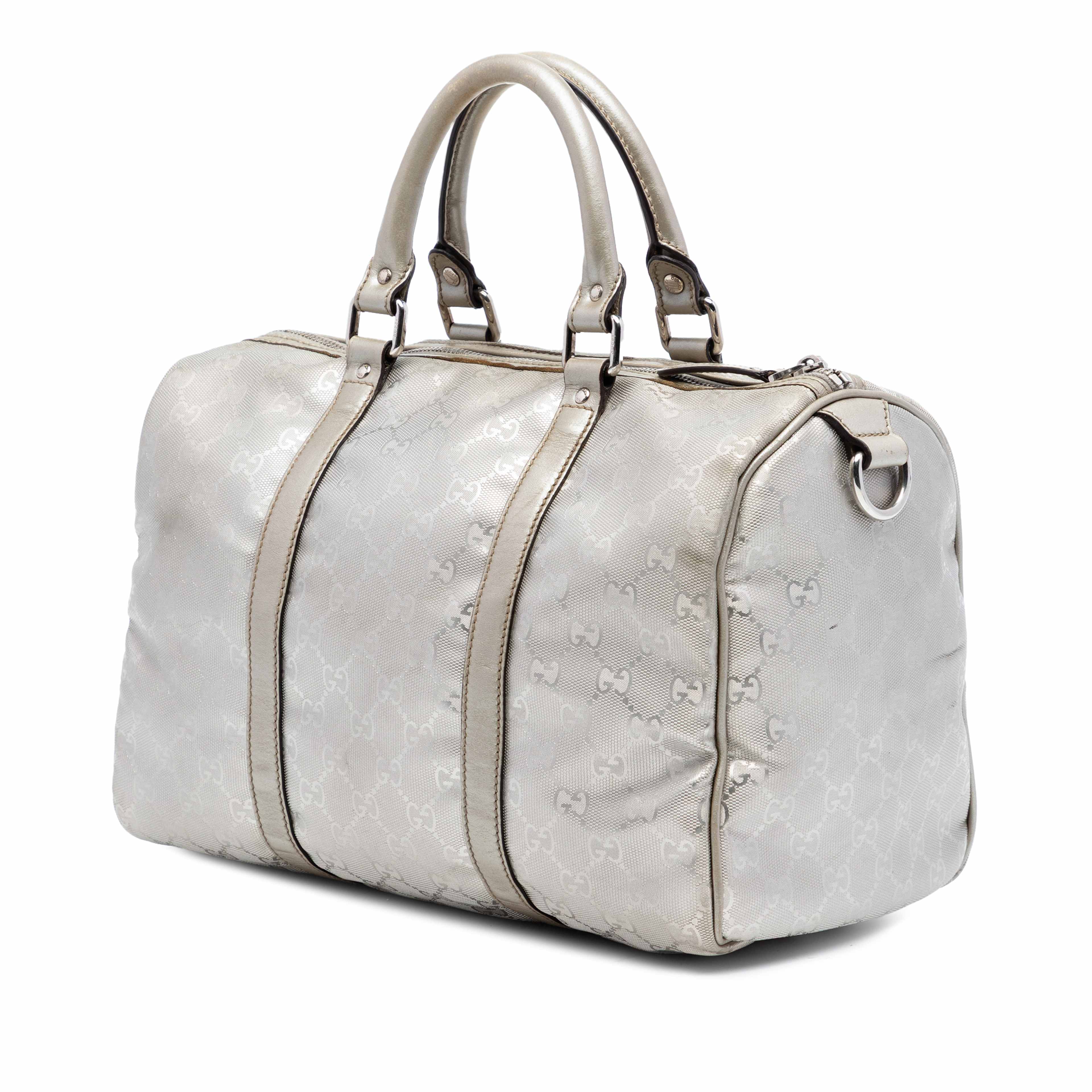 Gucci Medium Gg Imprime Joy Boston Bag, från Luxclusif, i färgen silver. Klicka för att öppna bilden i stort format