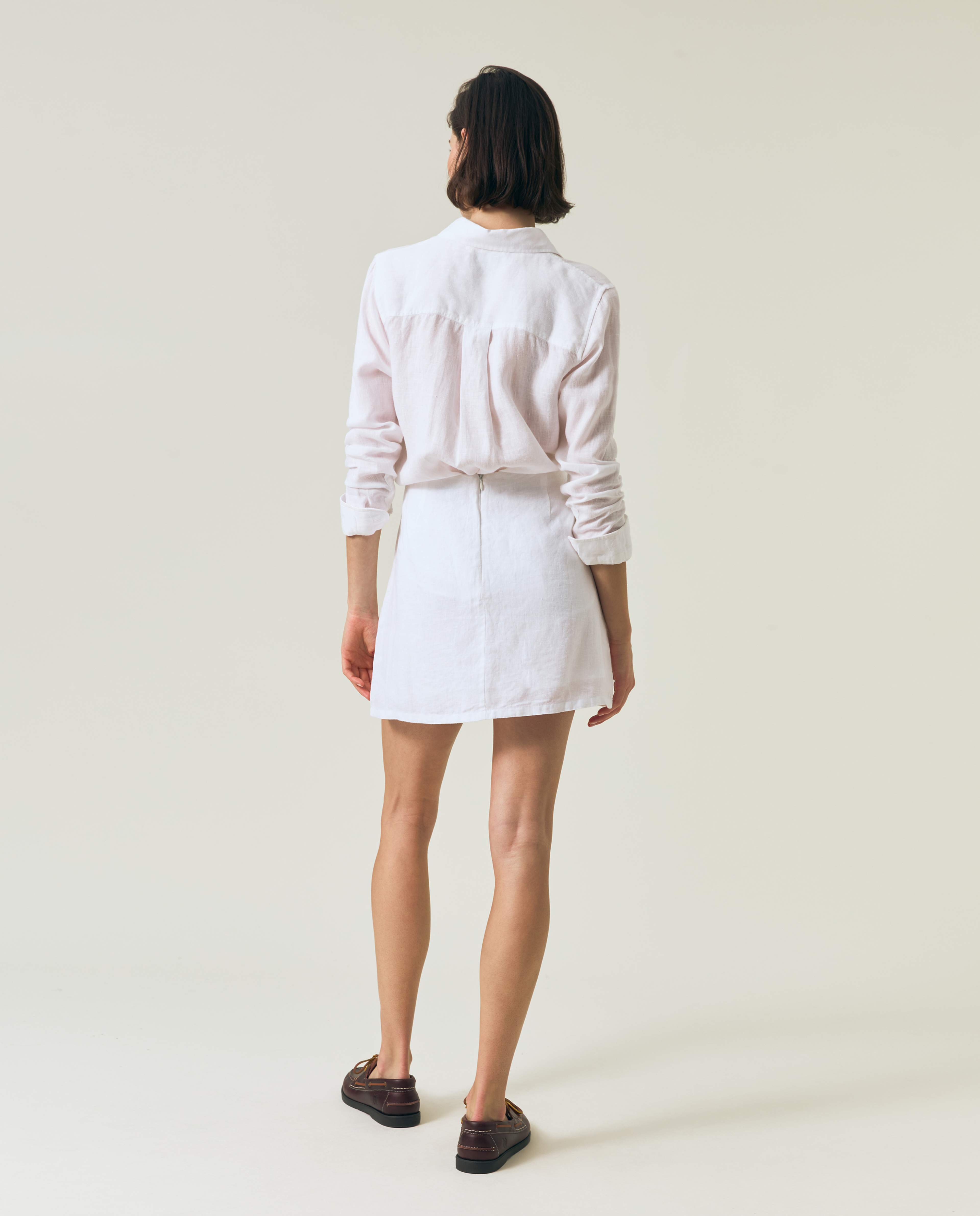 Short Linen Skirt