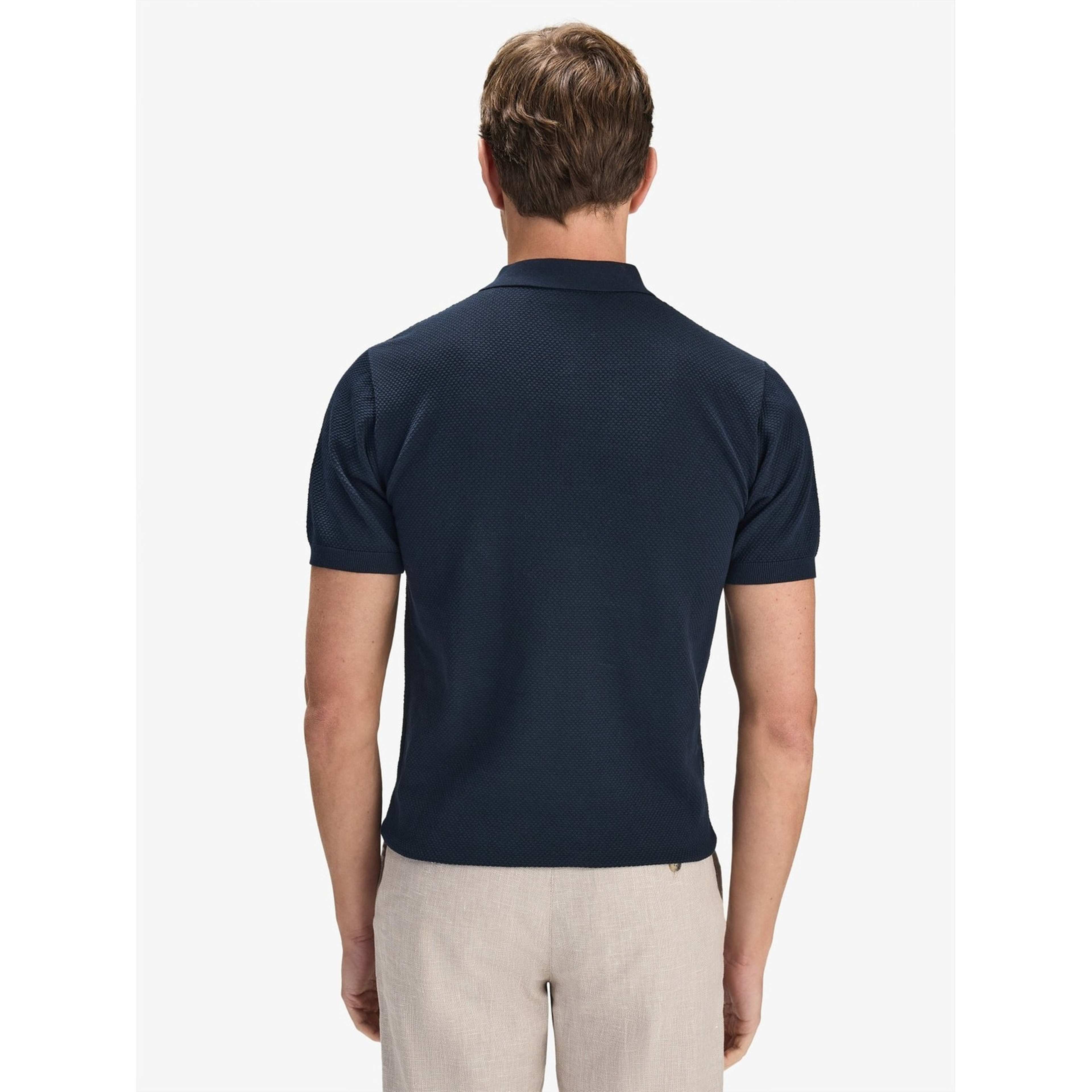 Cotton Texture Knitted Ss Polo Sweater (vincent)