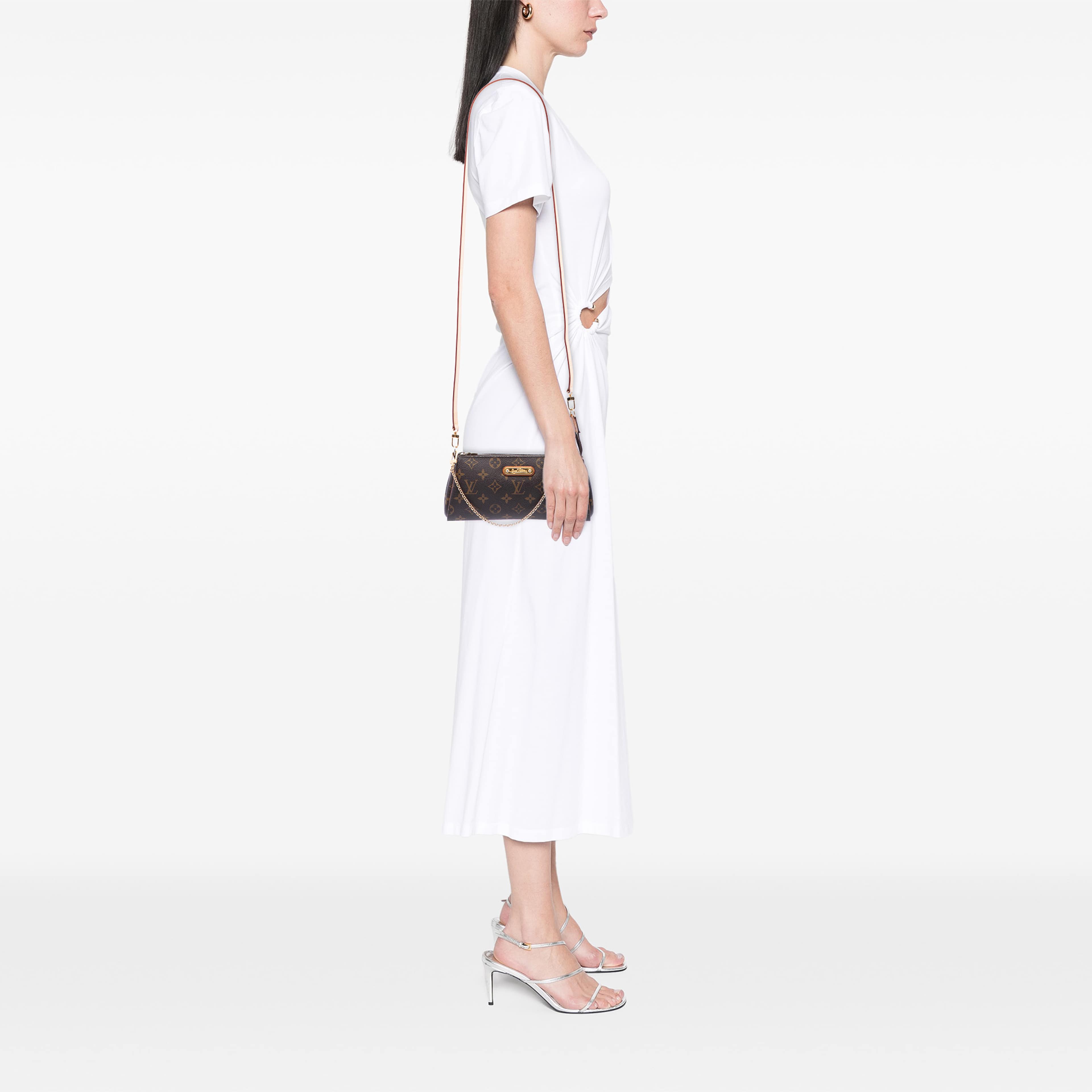 Louis Vuitton Monogram Eva, från Luxclusif, i färgen brun. Klicka för att öppna bilden i stort format