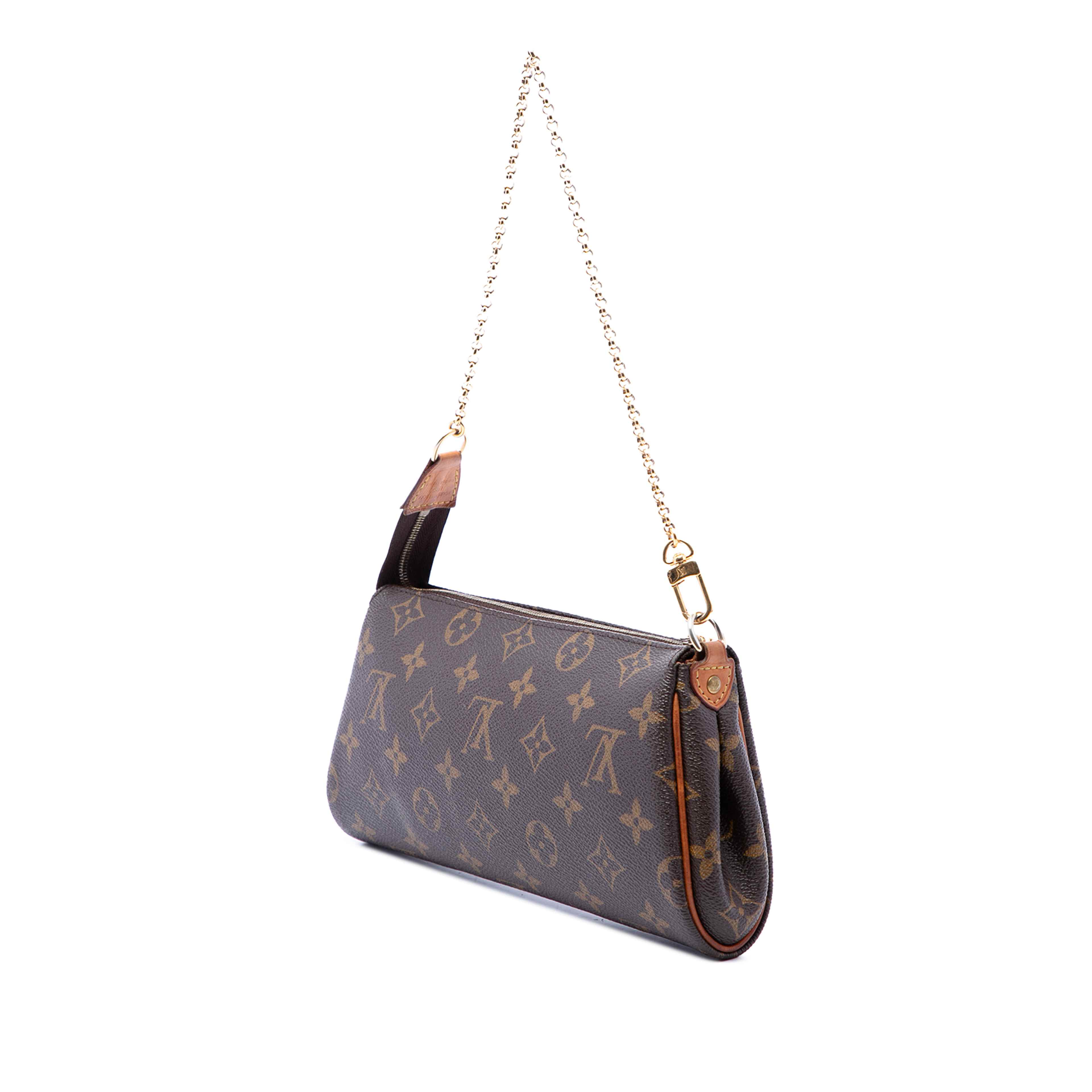 Louis Vuitton Monogram Eva, från Luxclusif, i färgen brun. Klicka för att öppna bilden i stort format
