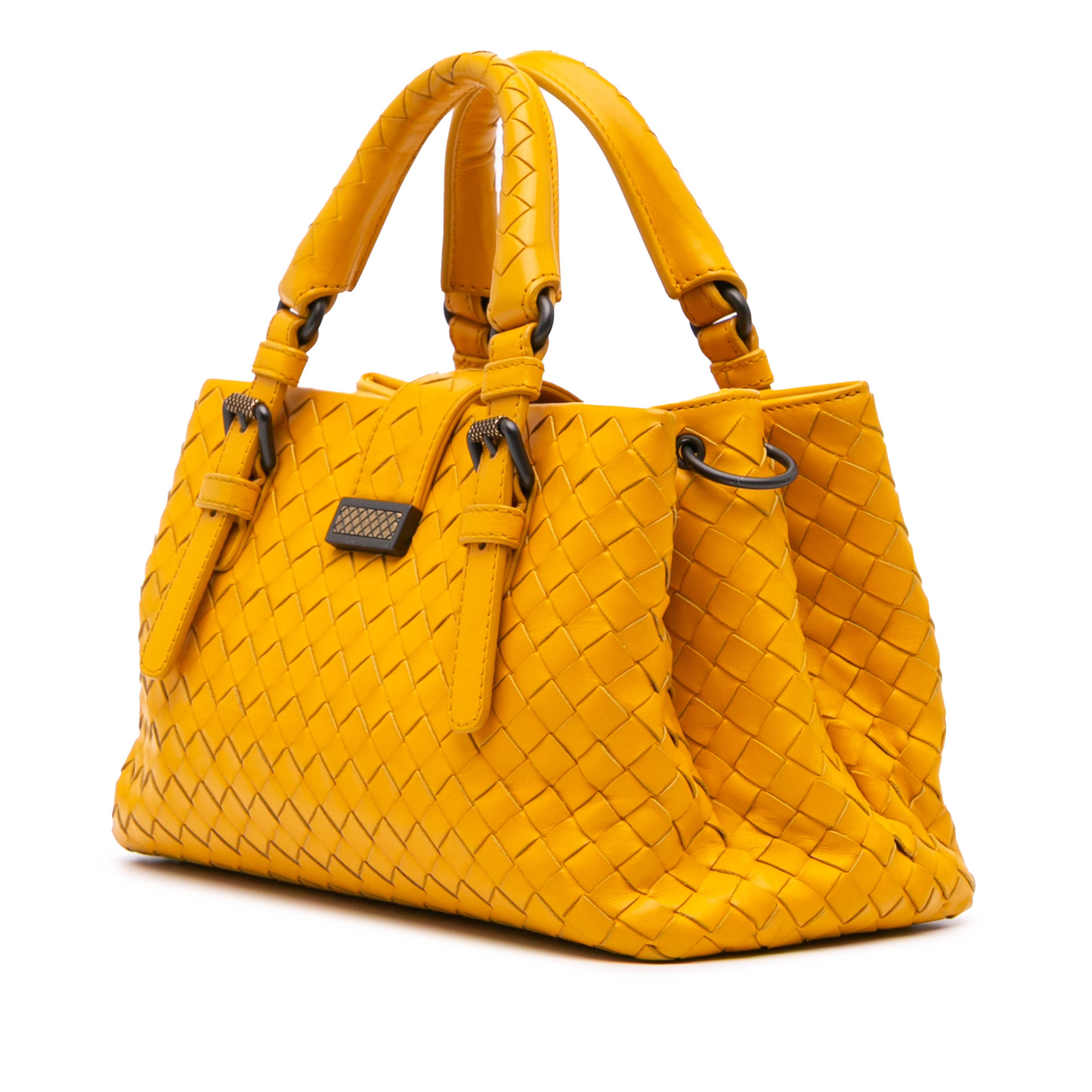 Bottega Veneta Mini Nappa Intrecciato Roma Satchel