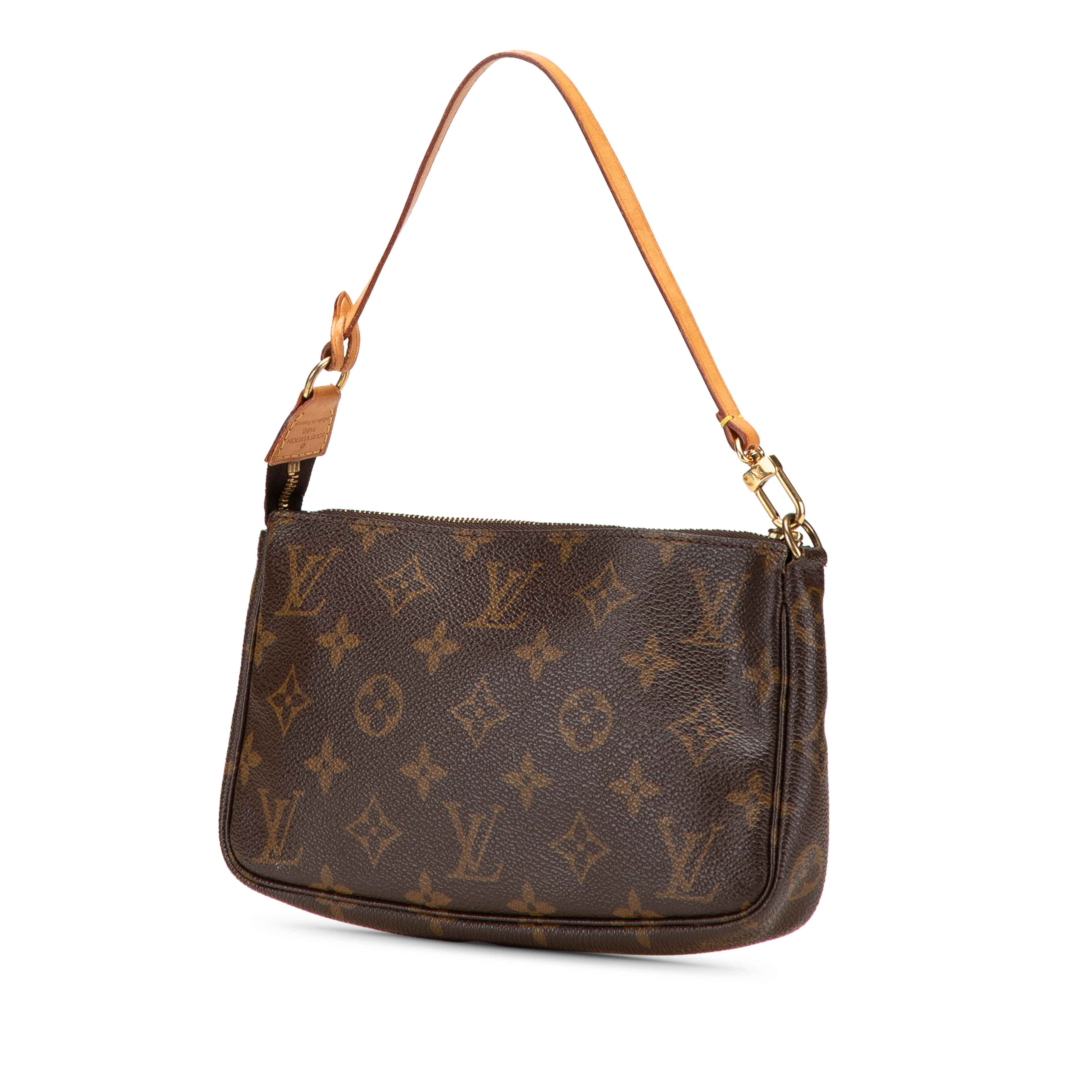 Louis Vuitton Monogram Pochette Accessoires, från Luxclusif, i färgen brown. Klicka för att öppna bilden i stort format