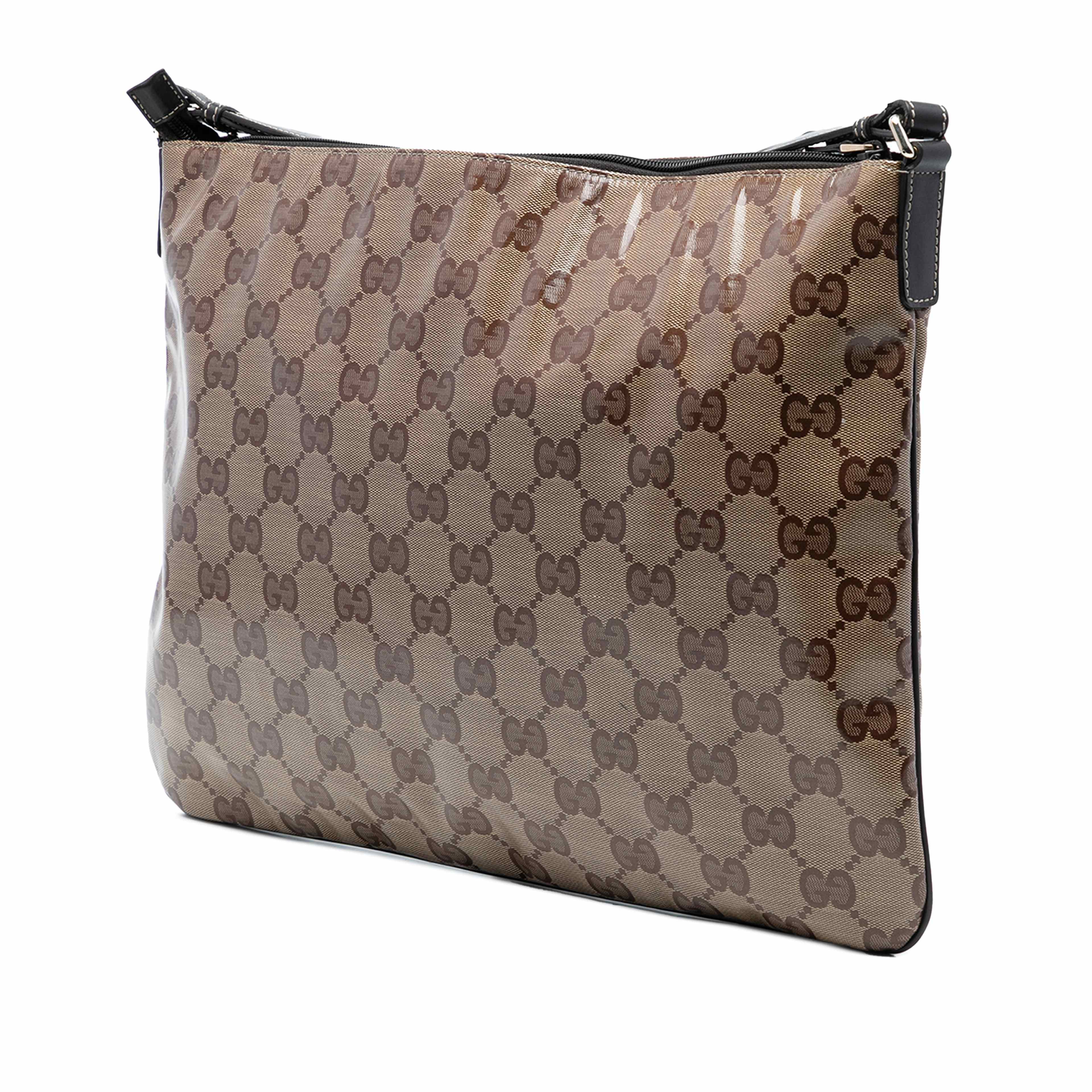 Gucci Gg Crystal Crossbody, från Luxclusif, i färgen beige. Klicka för att öppna bilden i stort format
