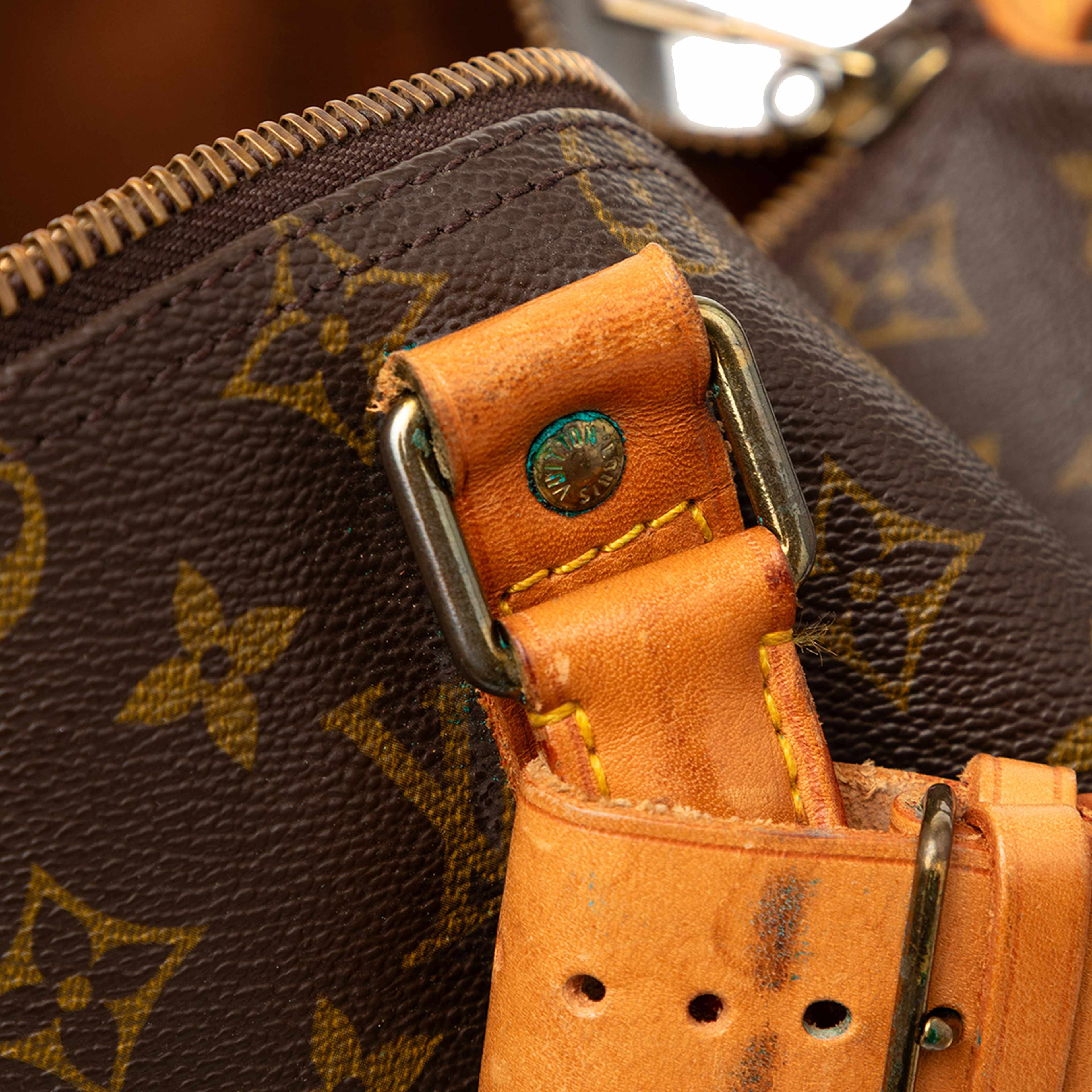 Louis Vuitton Monogram Keepall 45, från Luxclusif, i färgen brun. Klicka för att öppna bilden i stort format