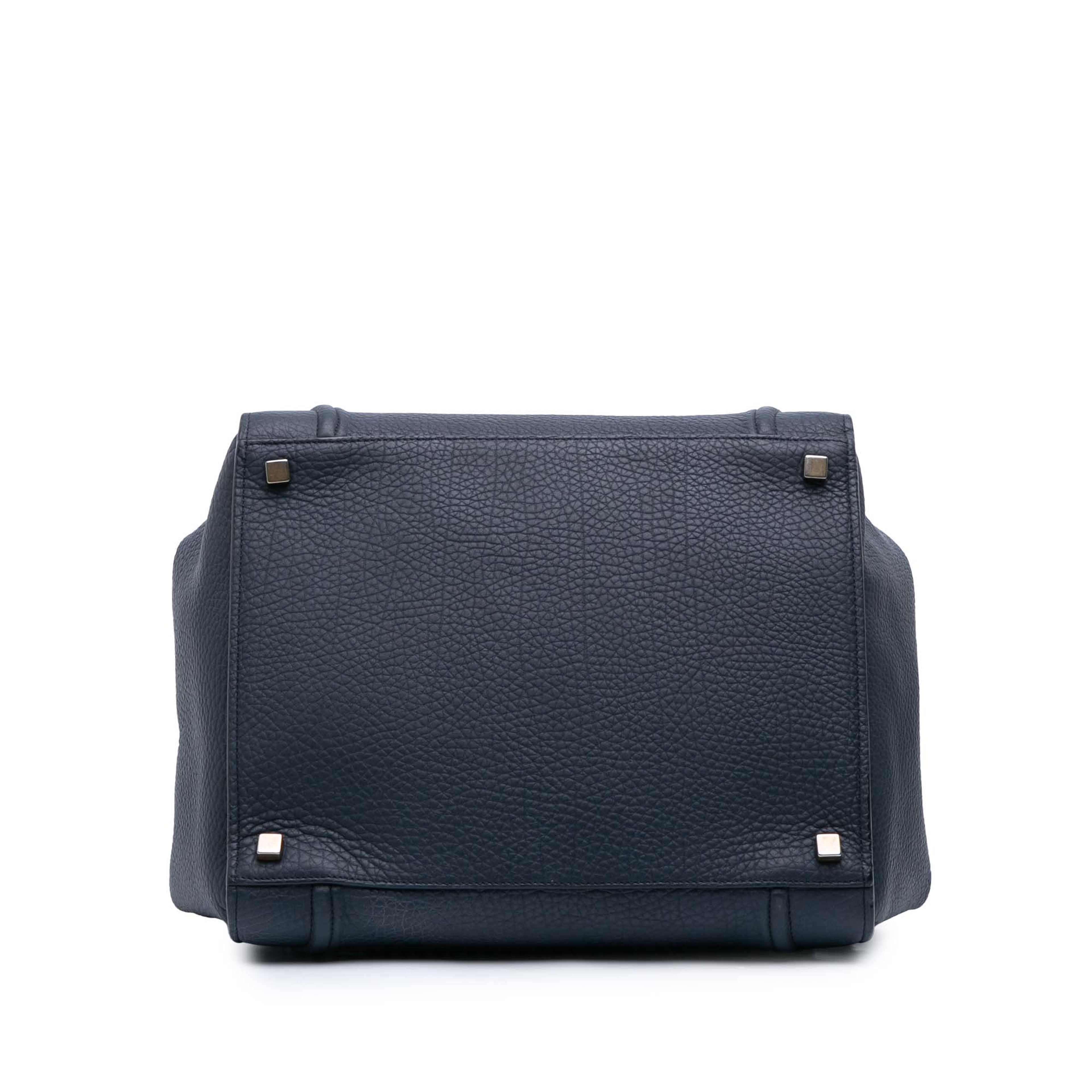 Celine Medium Grained Calfskin Phantom Luggage Tote, från Luxclusif, i färgen navy. Klicka för att öppna bilden i stort format