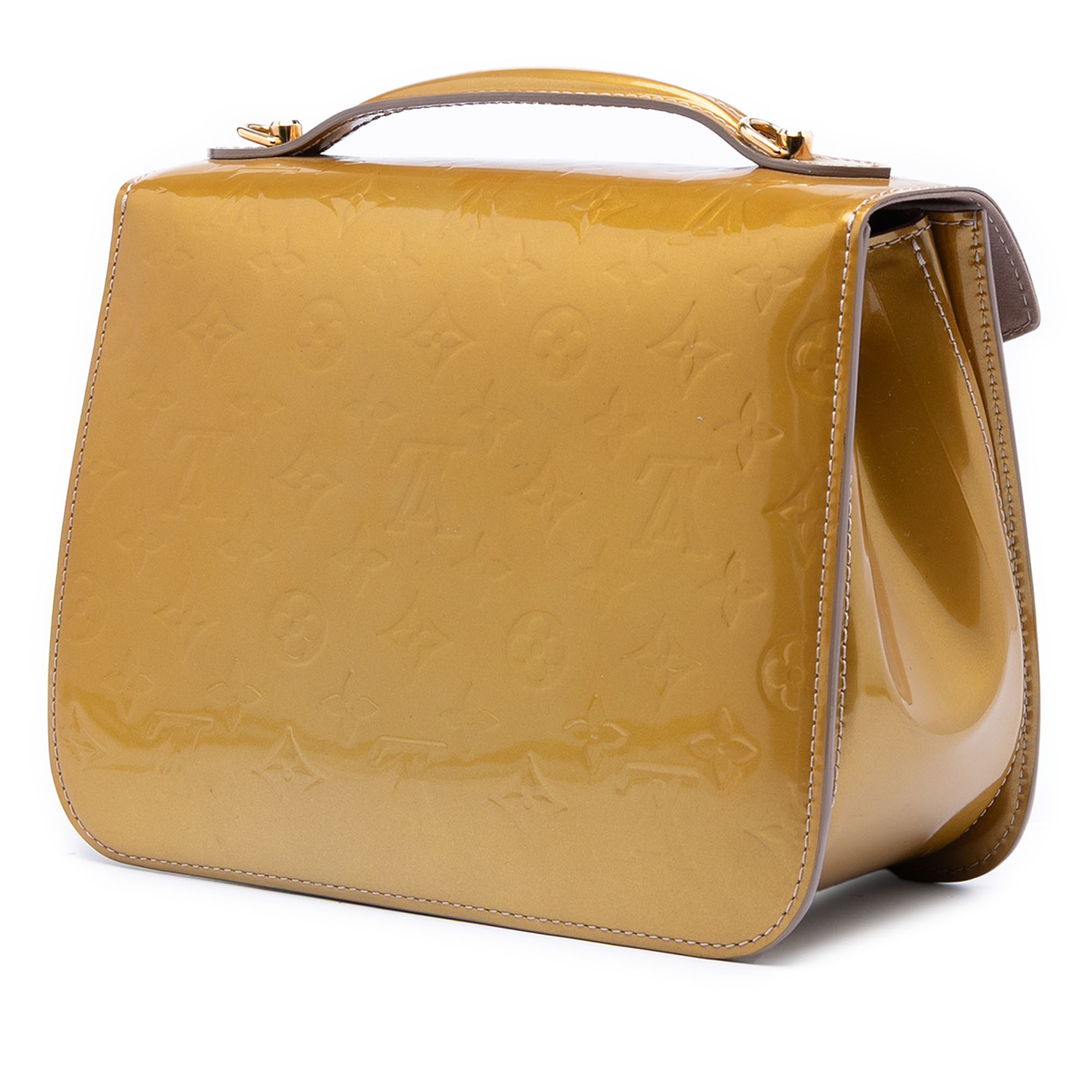 Louis Vuitton Monogram Vernis Mirada, från Luxclusif, i färgen gold. Klicka för att öppna bilden i stort format