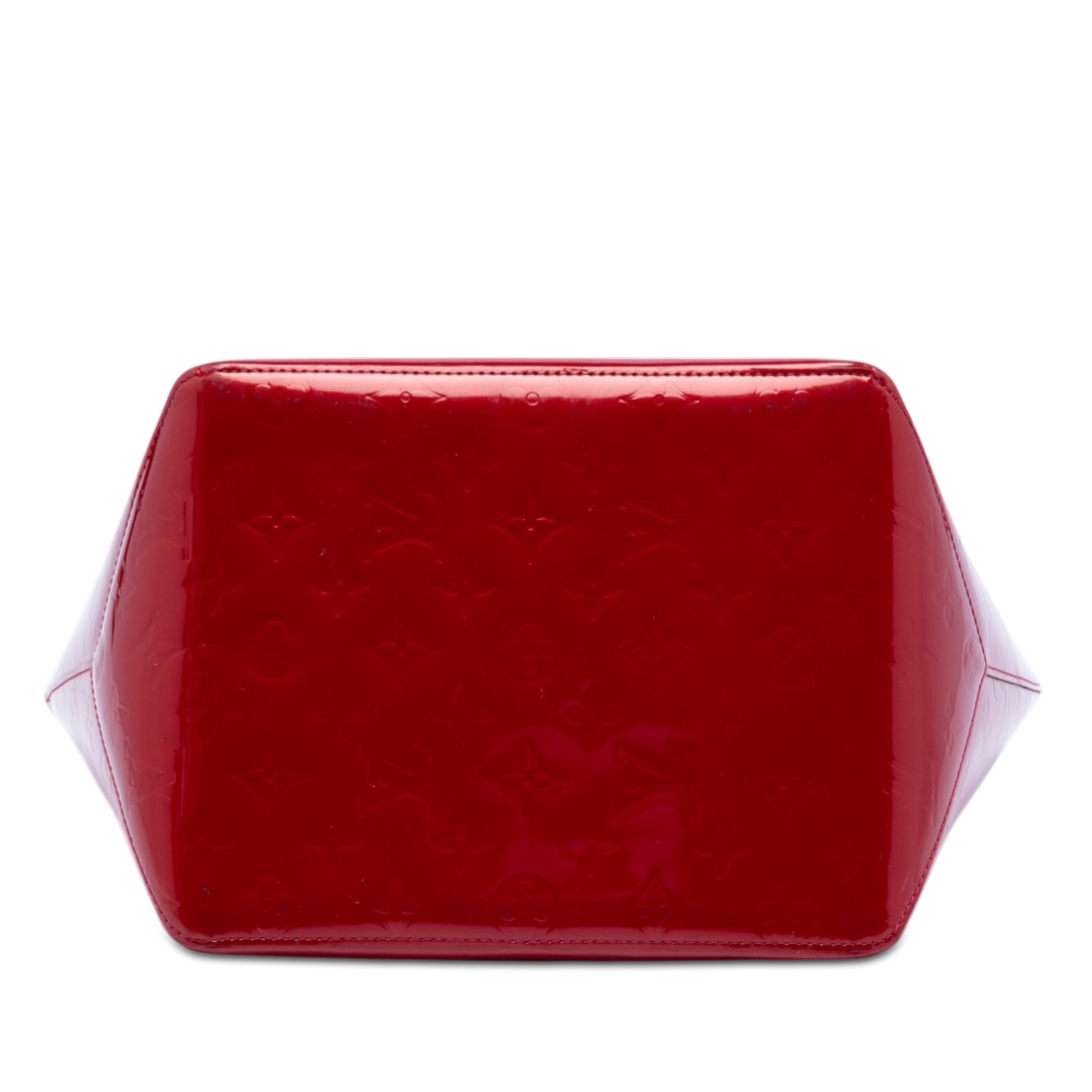 Louis Vuitton Monogram Vernis Bellevue Pm, från Luxclusif, i färgen röd. Klicka för att öppna bilden i stort format