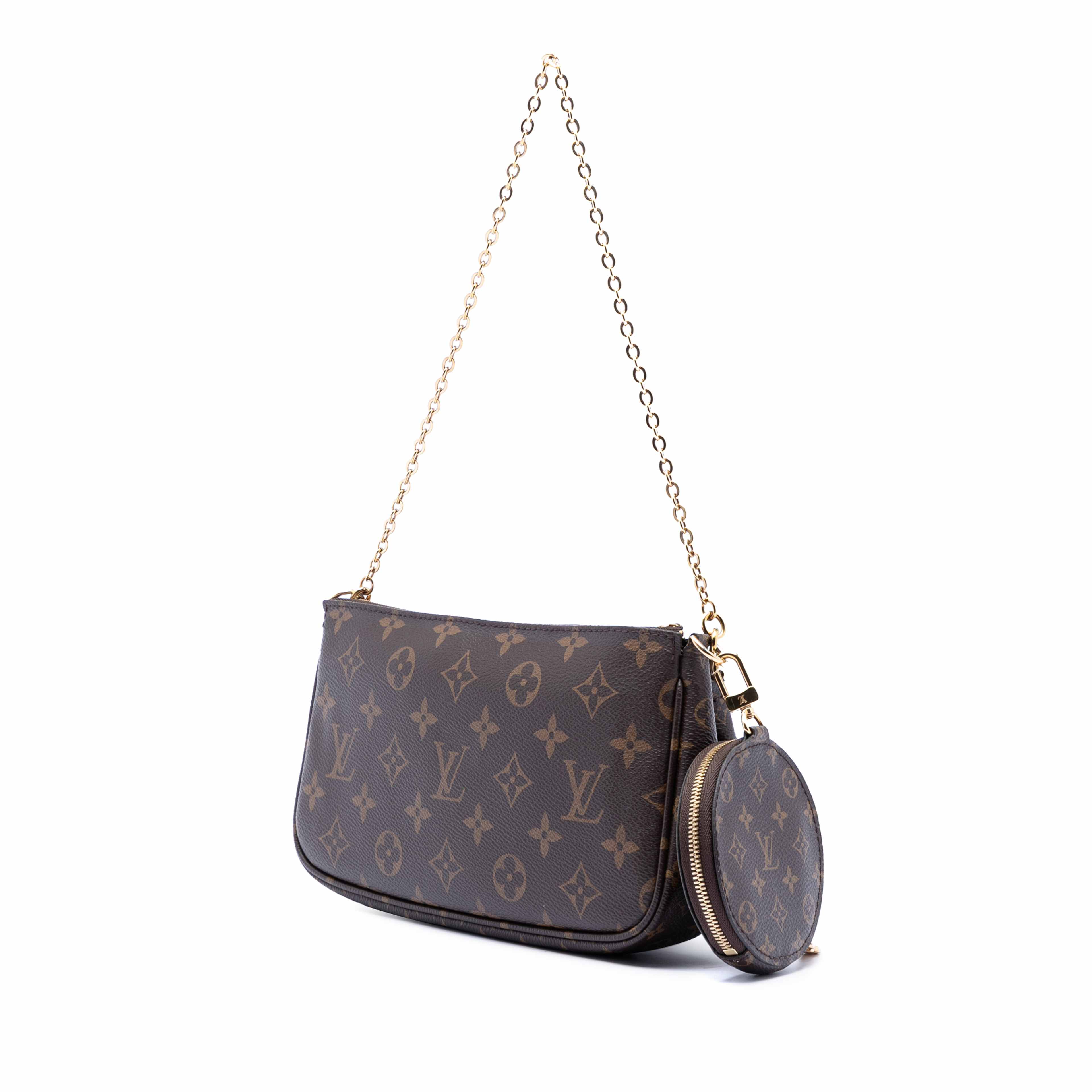 Louis Vuitton Monogram Multi Pochette Accessoires, från Luxclusif, i färgen brown. Klicka för att öppna bilden i stort format
