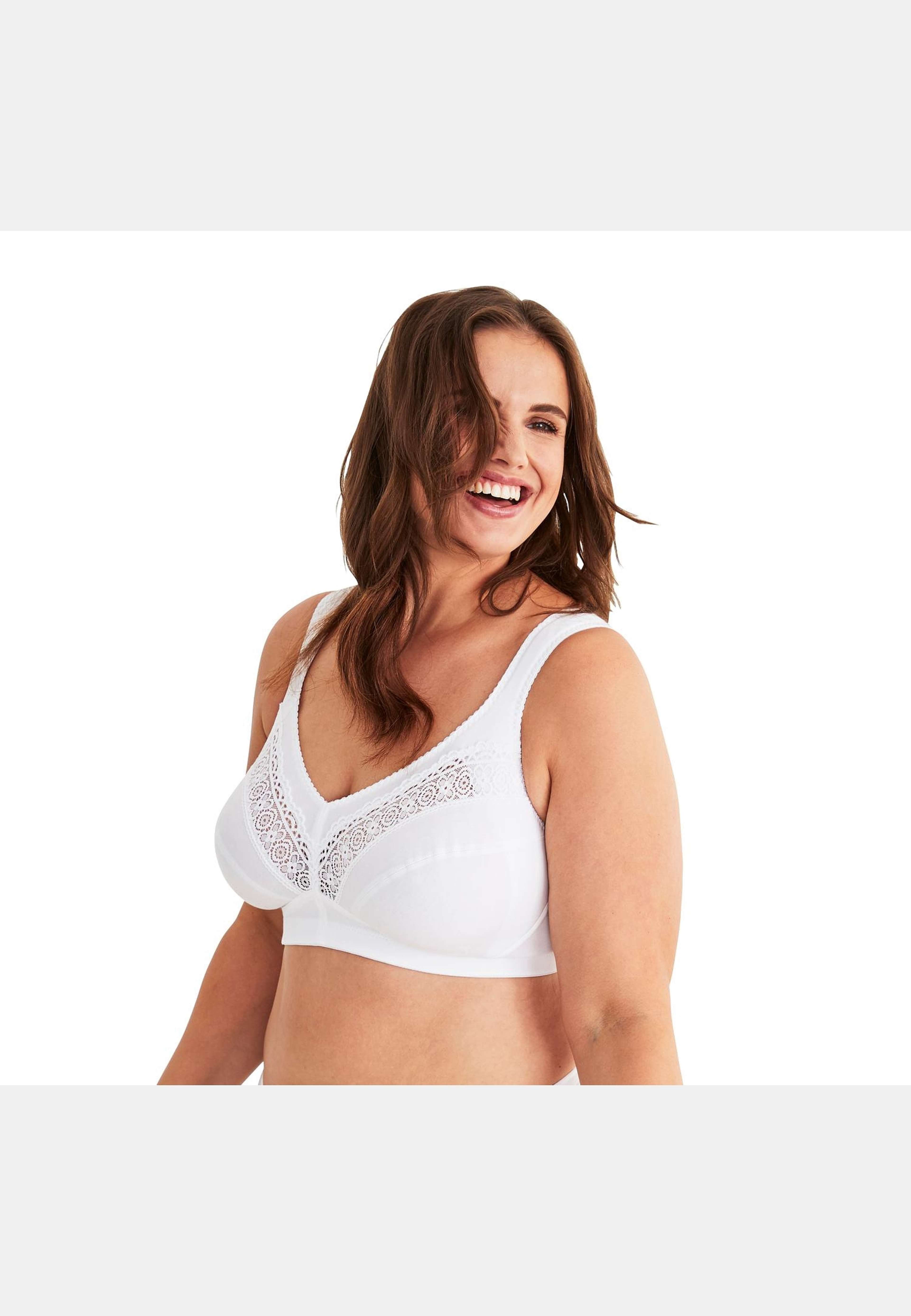 Cotton Star Bh Utan Bygel, från Swegmark, i färgen white. Klicka för att öppna bilden i stort format