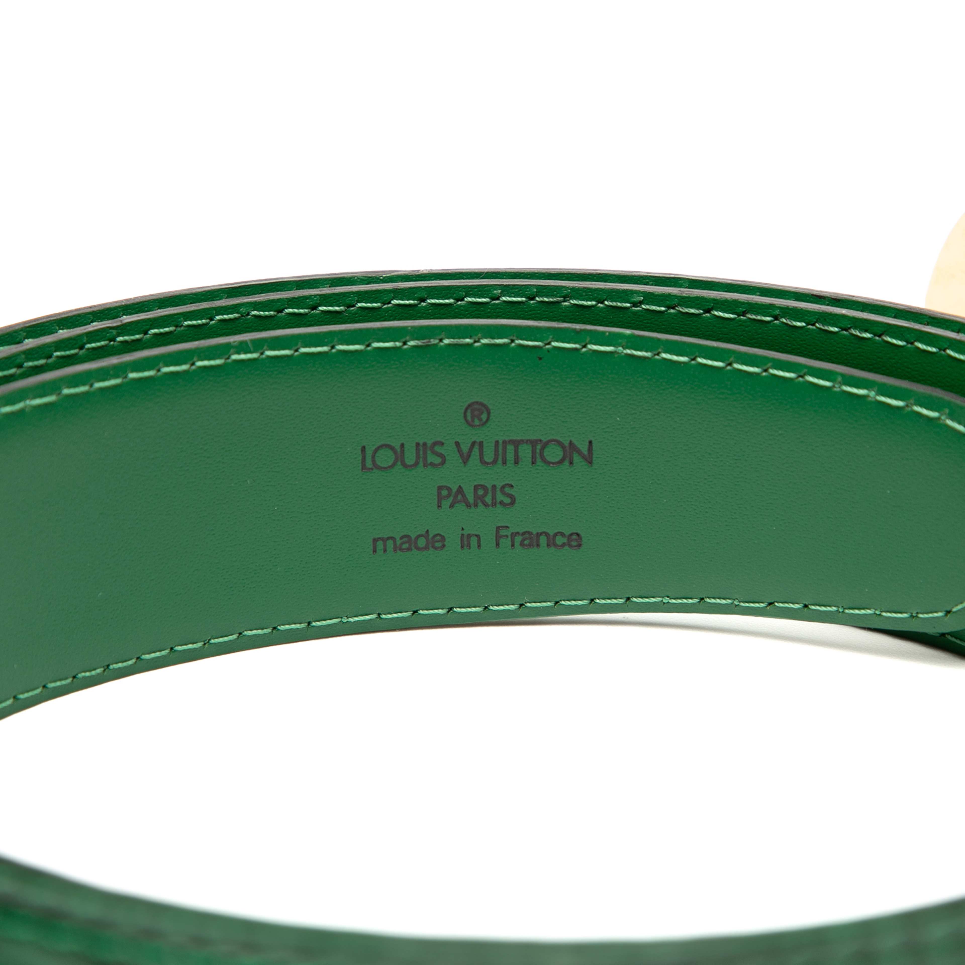 Louis Vuitton Epi Ceinture Belt, från Luxclusif, i färgen green. Klicka för att öppna bilden i stort format