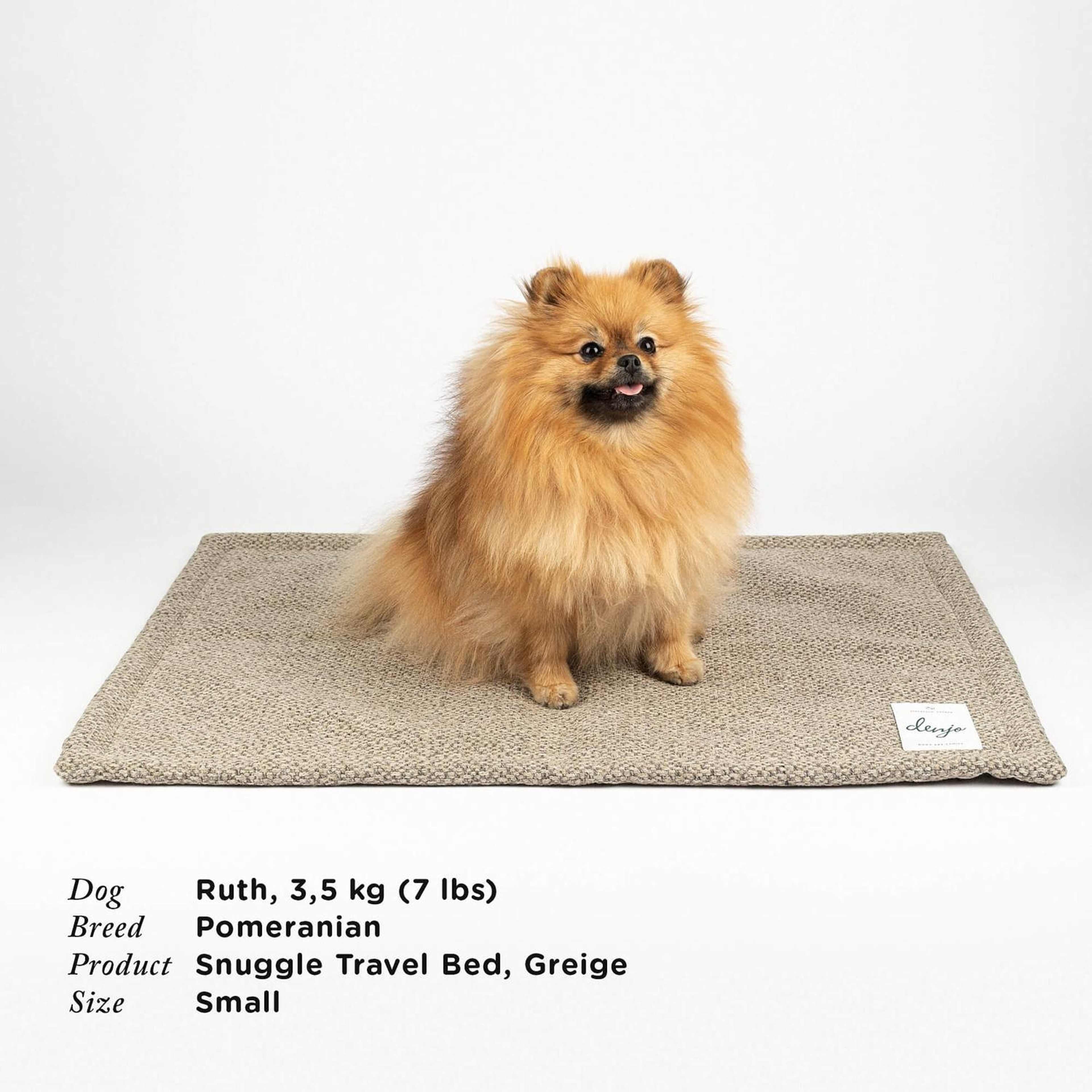 Resefilt Snuggle Greige - Denjo Dogs