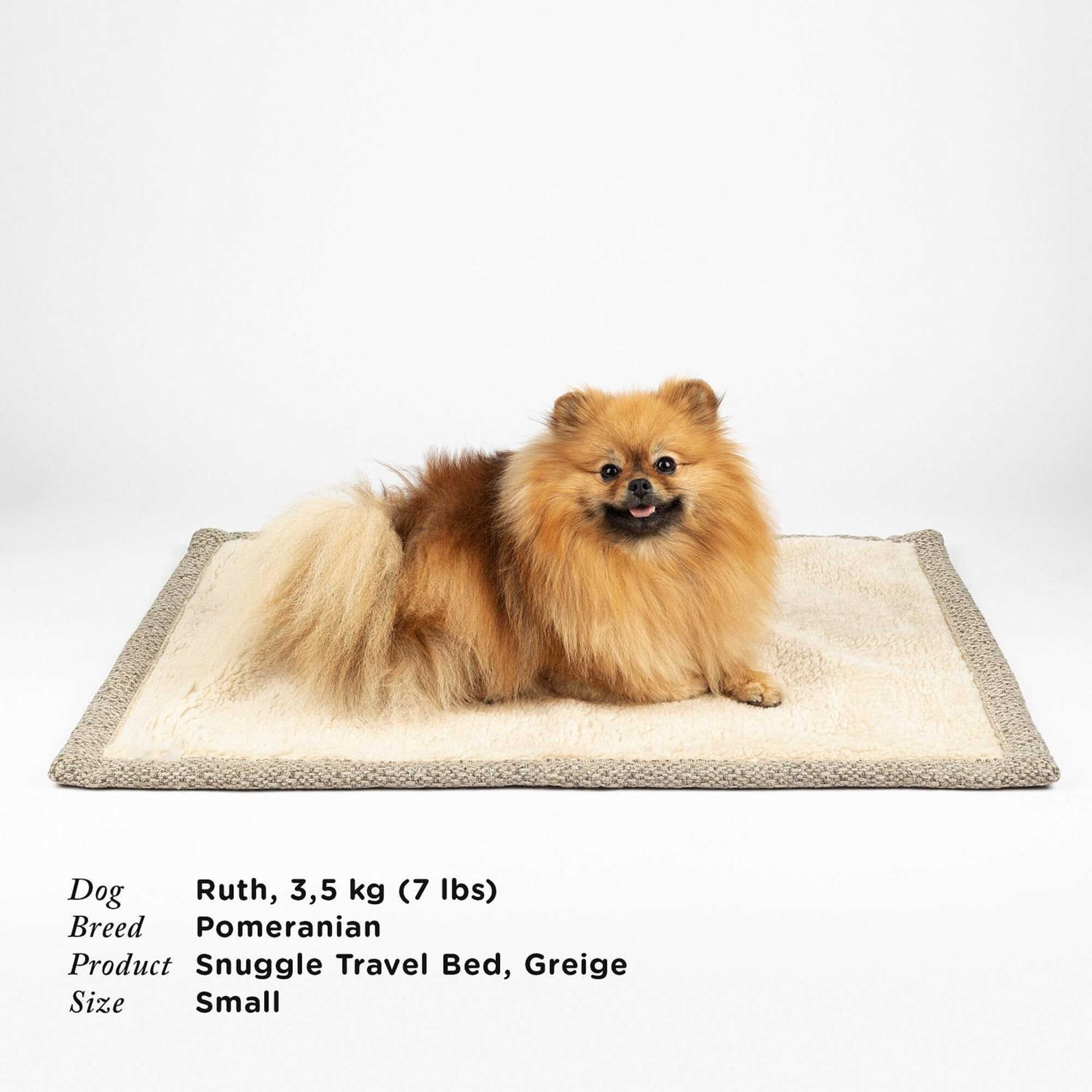 Resefilt Snuggle Greige - Denjo Dogs