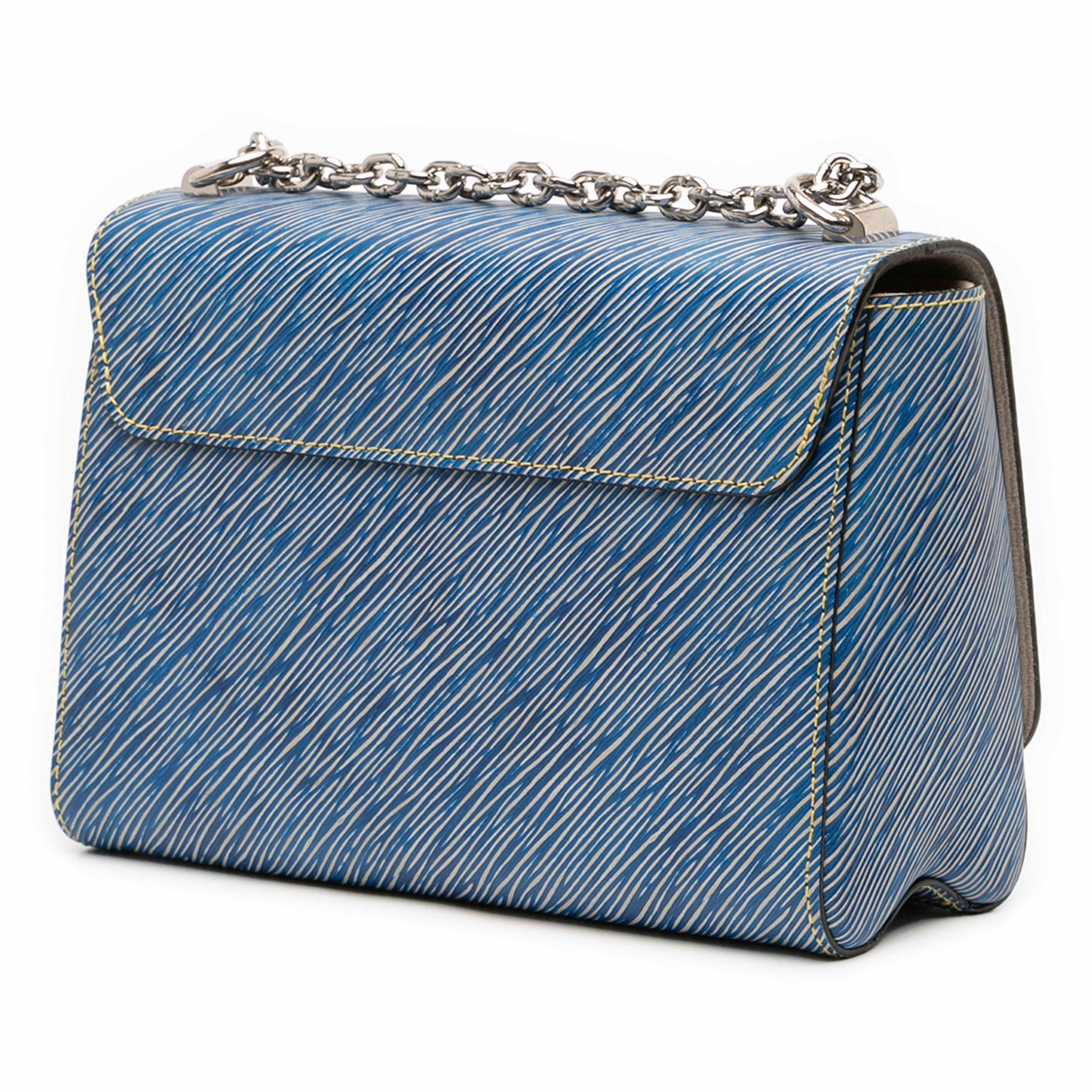 Louis Vuitton Epi Denim Twist Mm, från Luxclusif, i färgen blue. Klicka för att öppna bilden i stort format