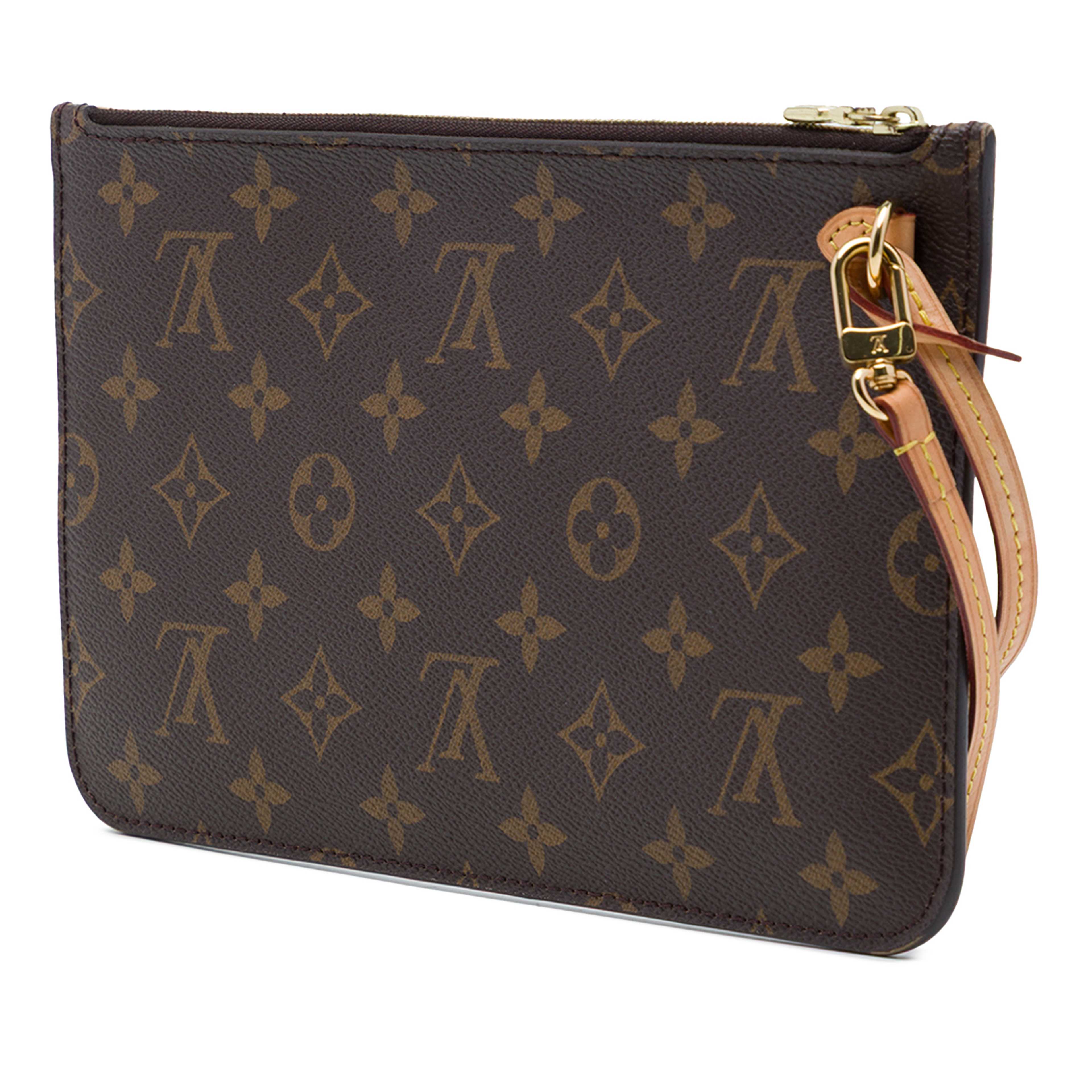 Louis Vuitton Monogram Neverfull Mm Pouch, från Luxclusif, i färgen brun. Klicka för att öppna bilden i stort format