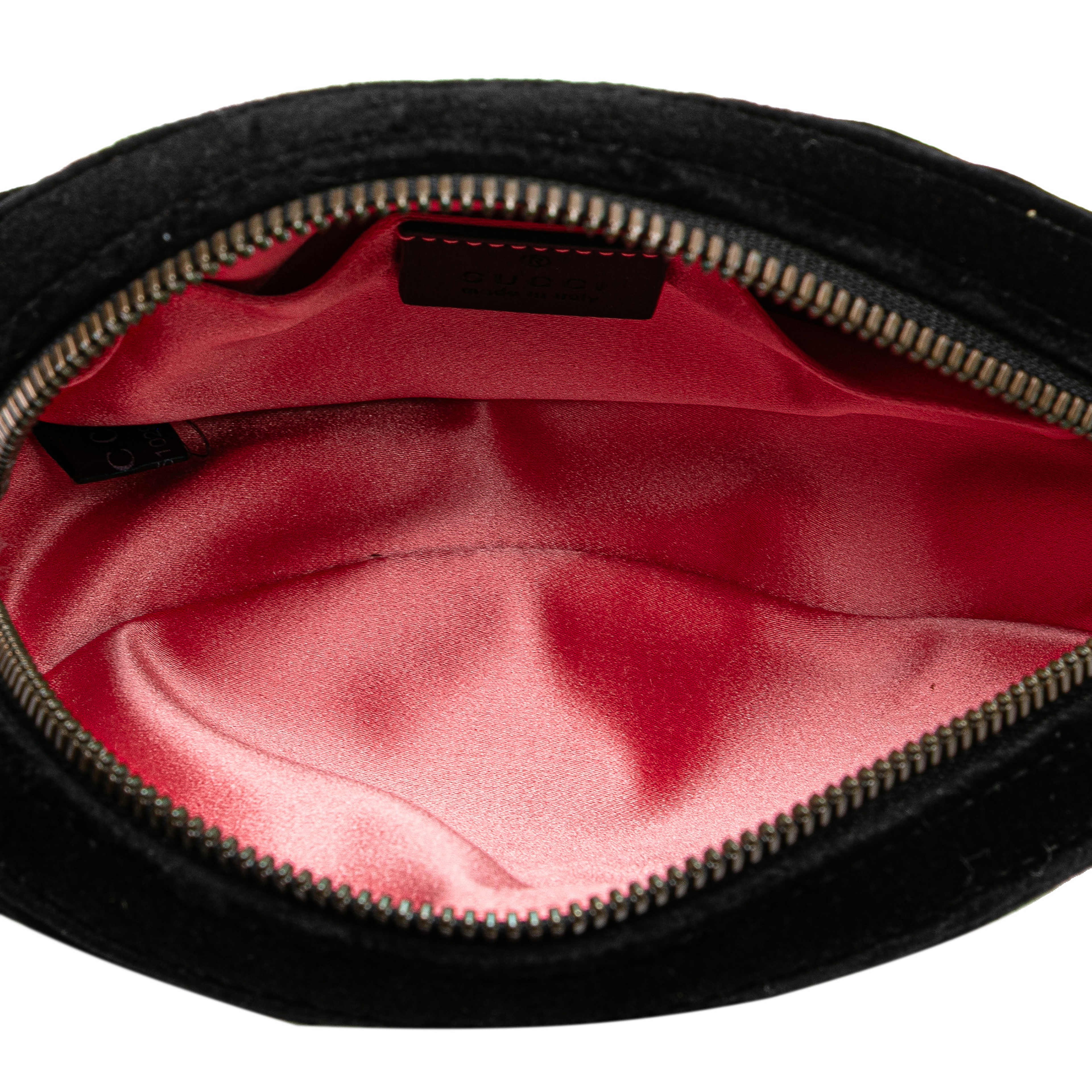 Gucci Gg Marmont Matelasse Velvet Belt Bag