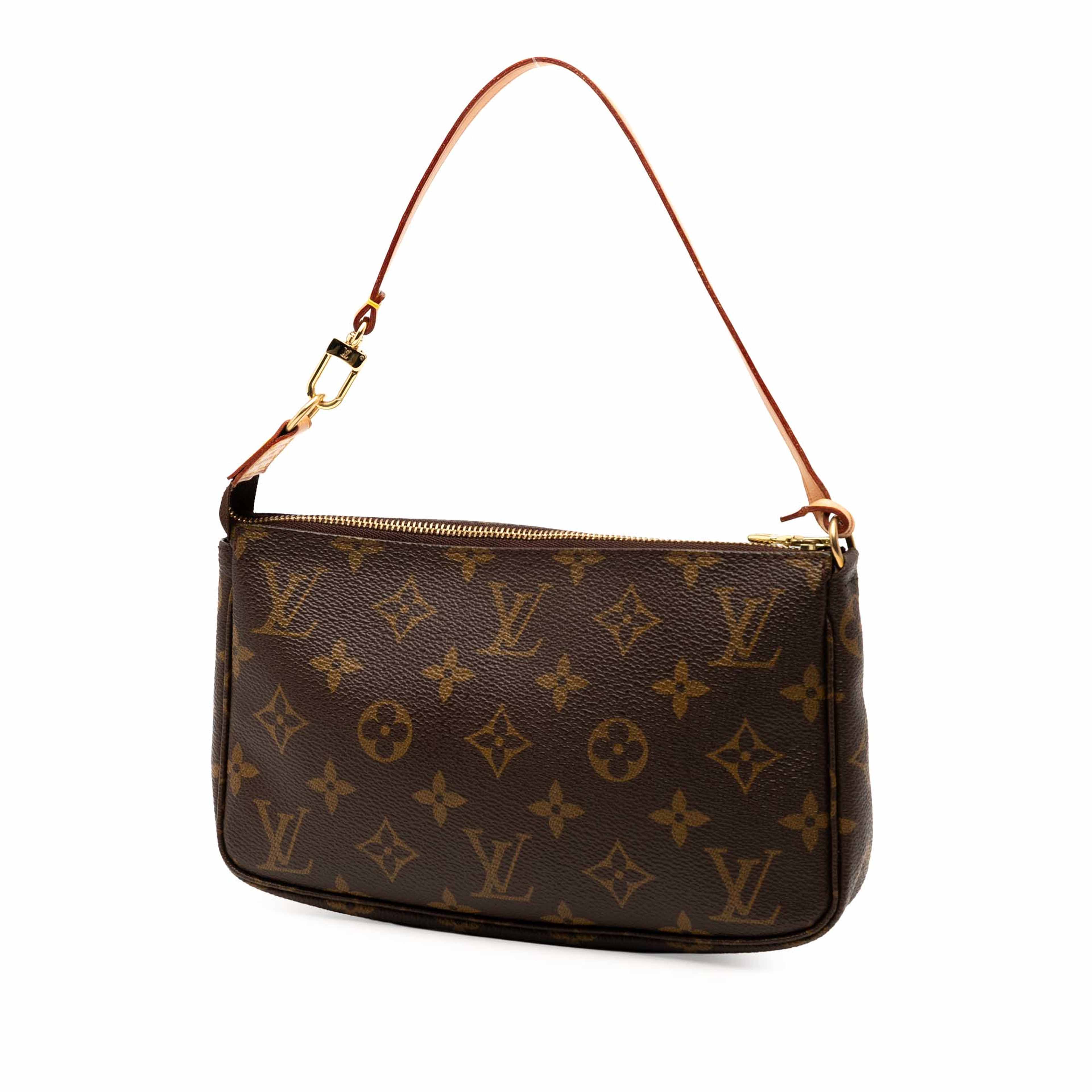 Louis Vuitton Monogram Pochette Accessoires, från Luxclusif, i färgen brown. Klicka för att öppna bilden i stort format