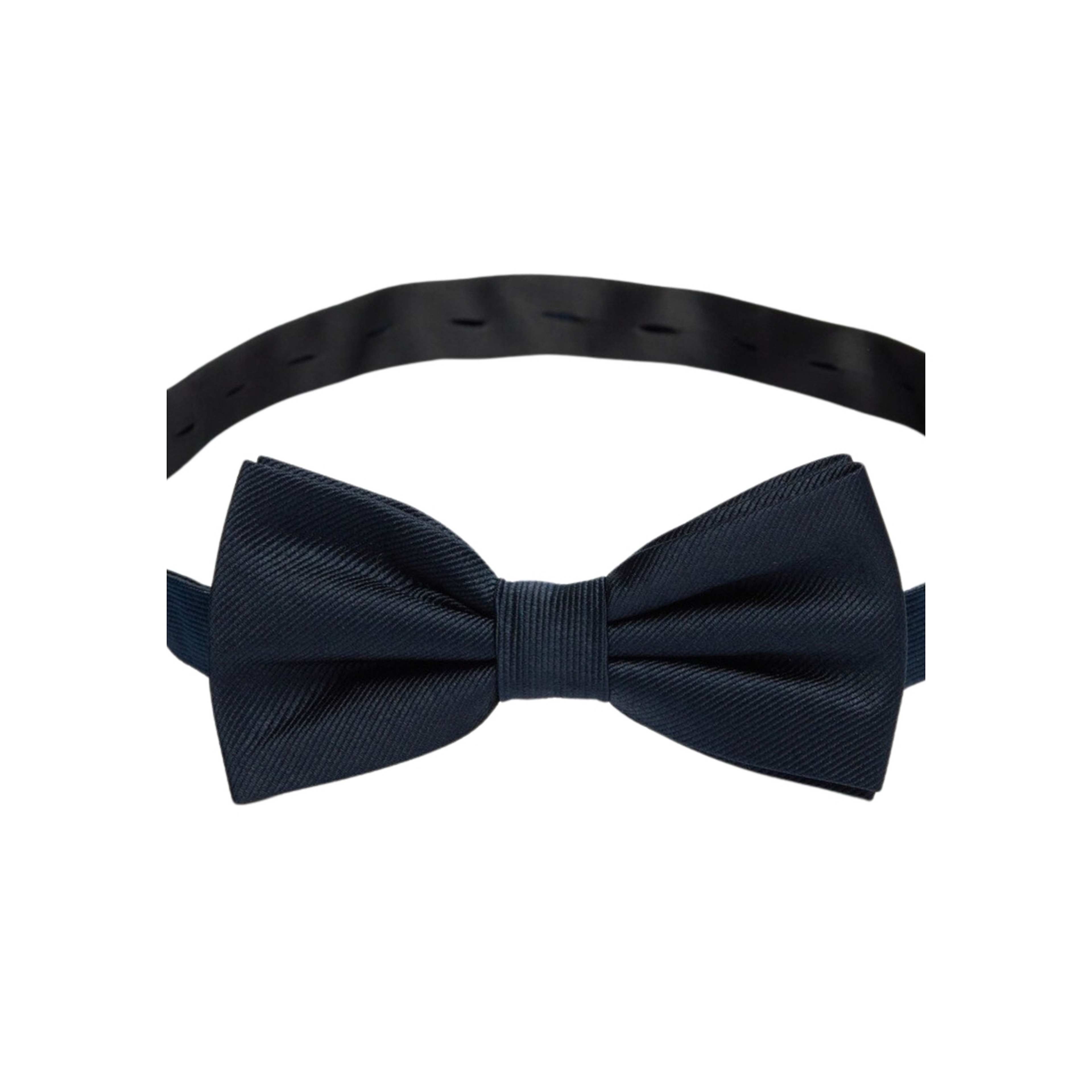 Silk Woven Rib Plain Pre Tied Bow Tie