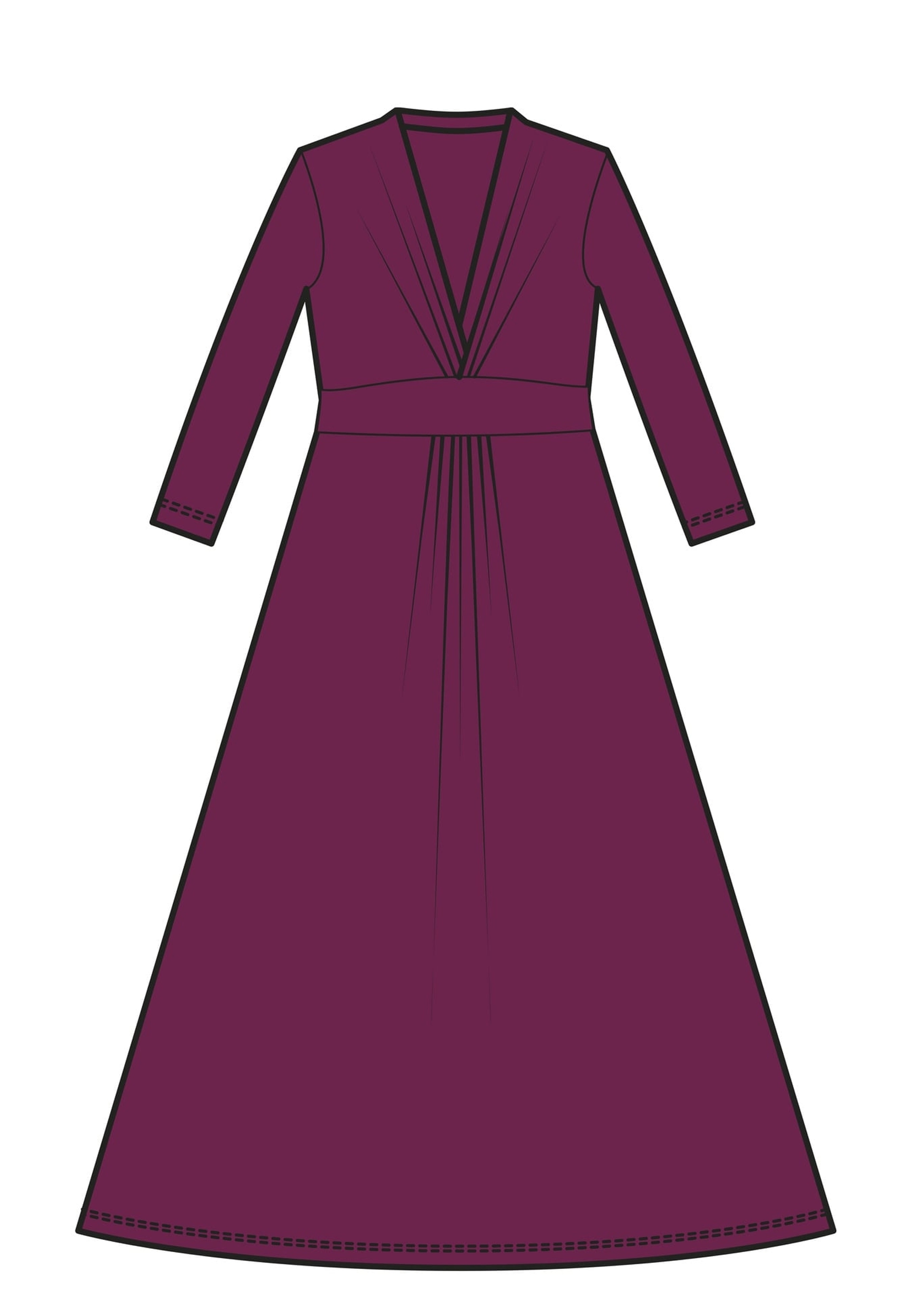 Clarissa Dress, från Jumperfabriken, i färgen purple. Klicka för att öppna bilden i stort format