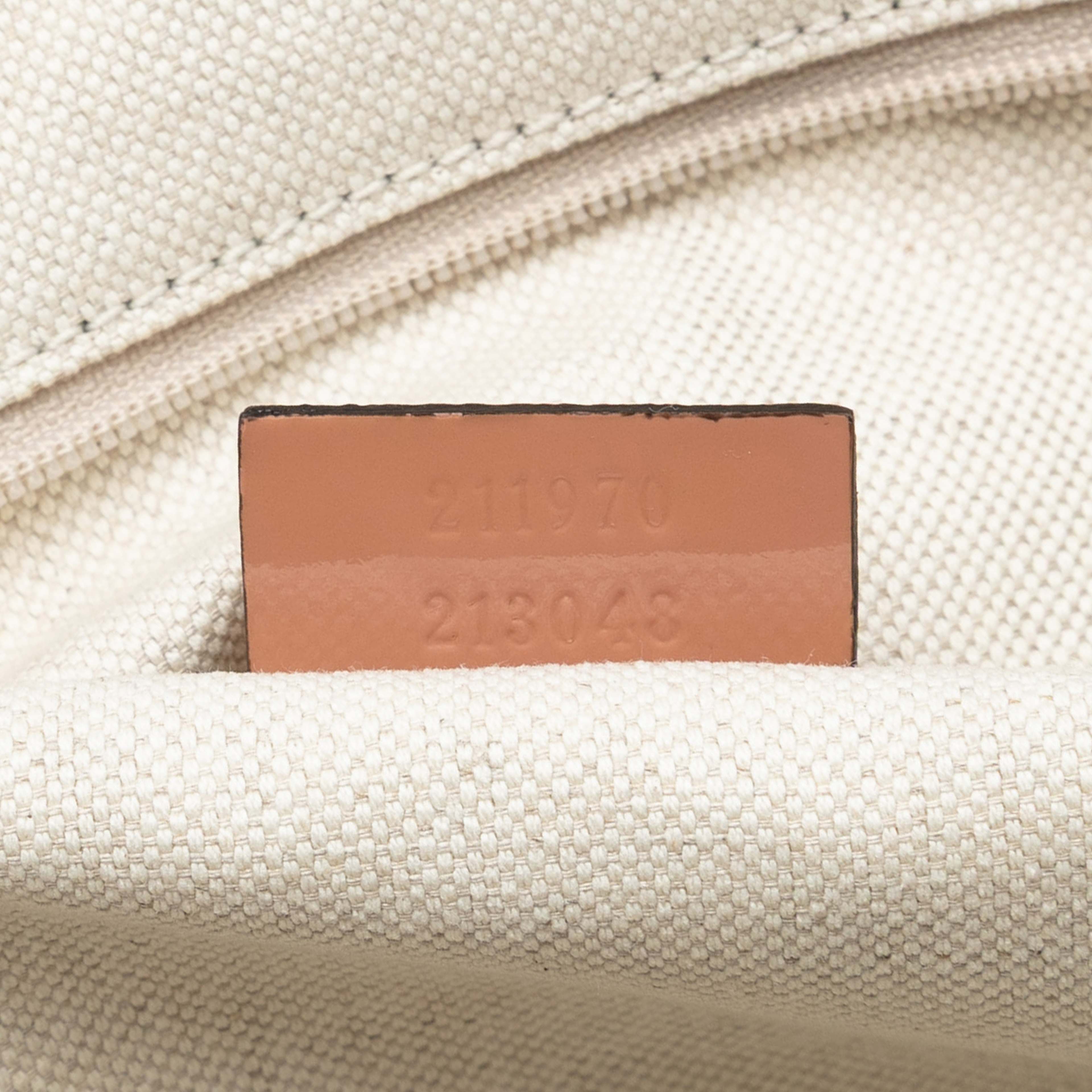 Gucci Gg Canvas Web Jolie Tote, från Luxclusif, i färgen beige. Klicka för att öppna bilden i stort format