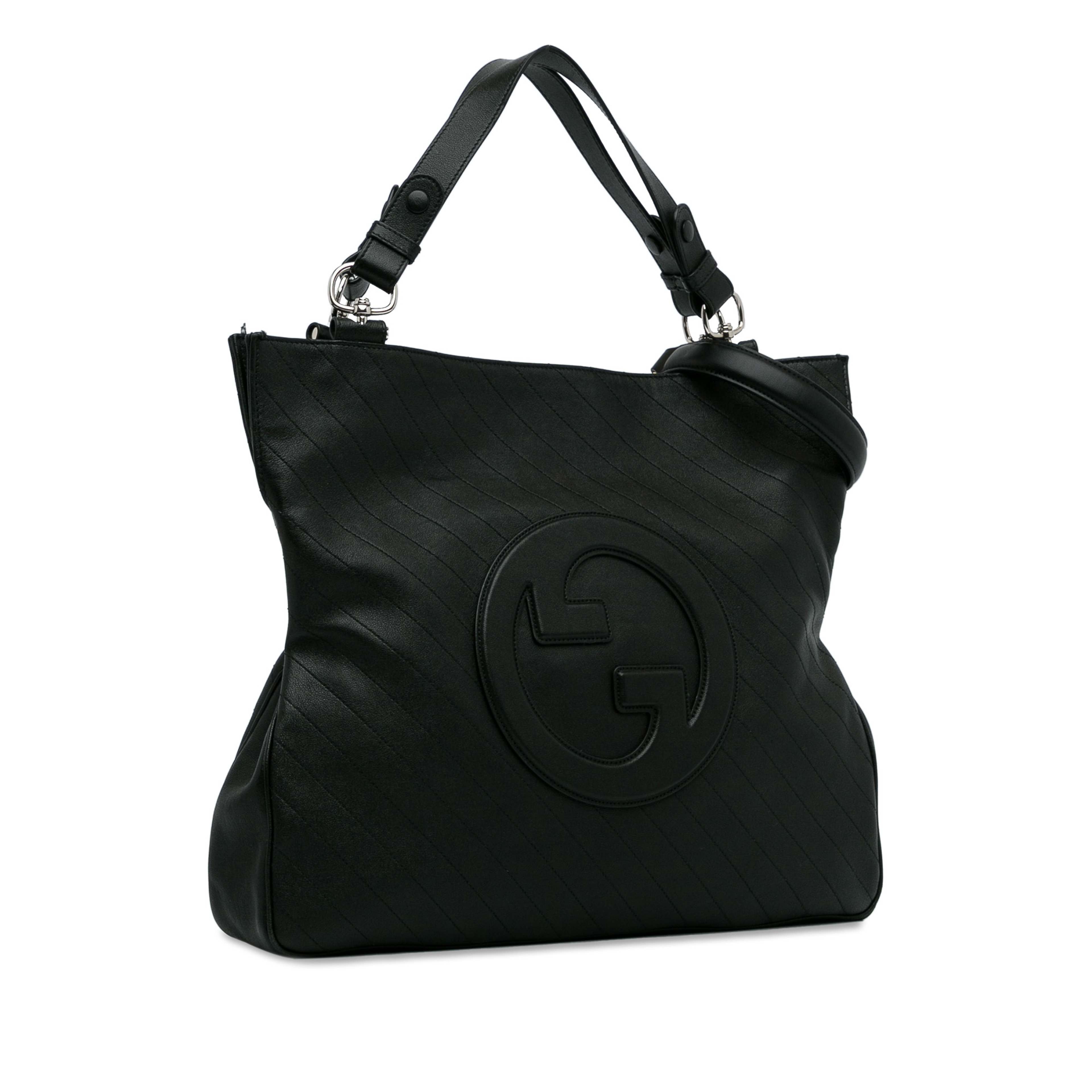 Gucci Medium Blondie Satchel, från Luxclusif, i färgen svart. Klicka för att öppna bilden i stort format