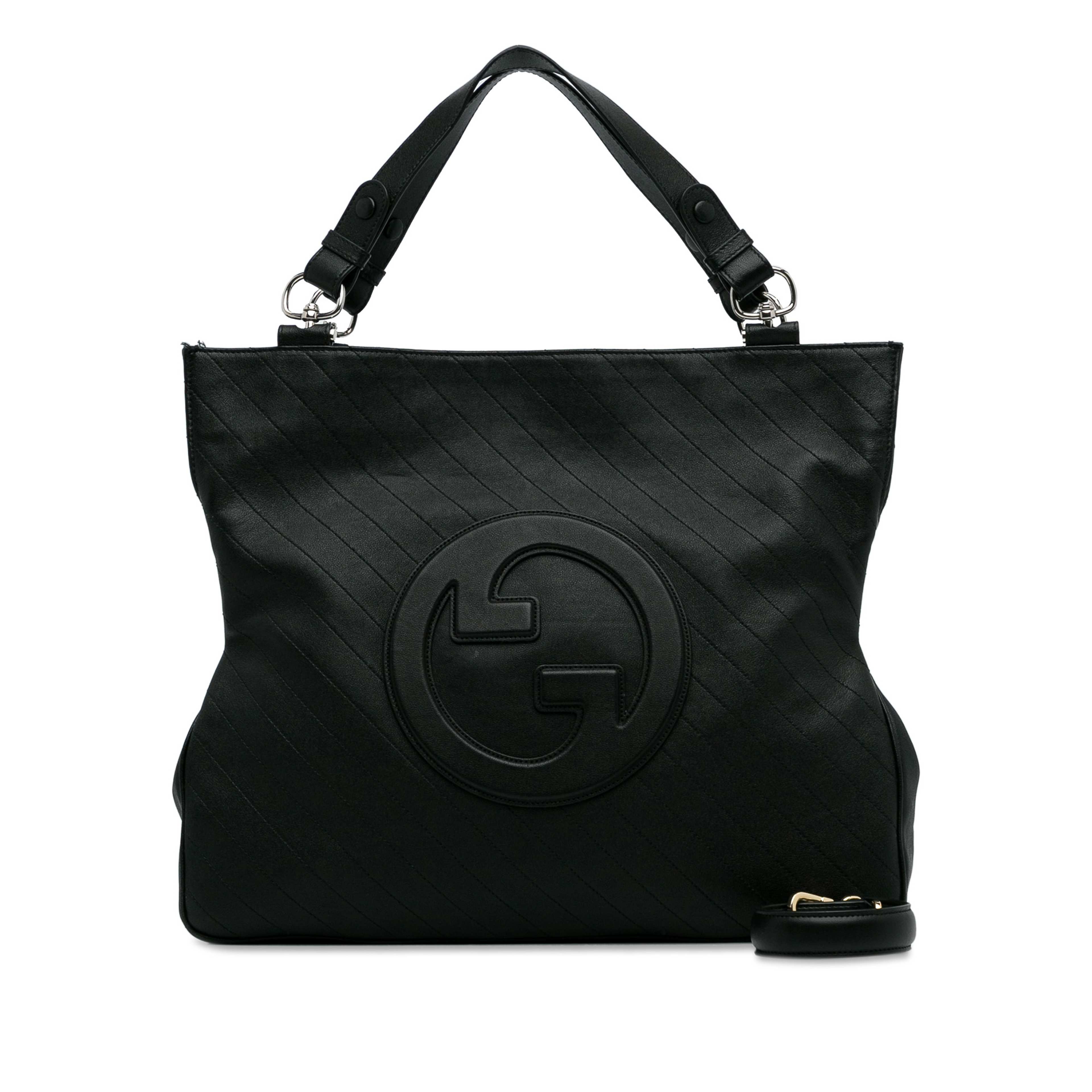 Gucci Medium Blondie Satchel, från Luxclusif, i färgen black. Klicka för att öppna bilden i stort format
