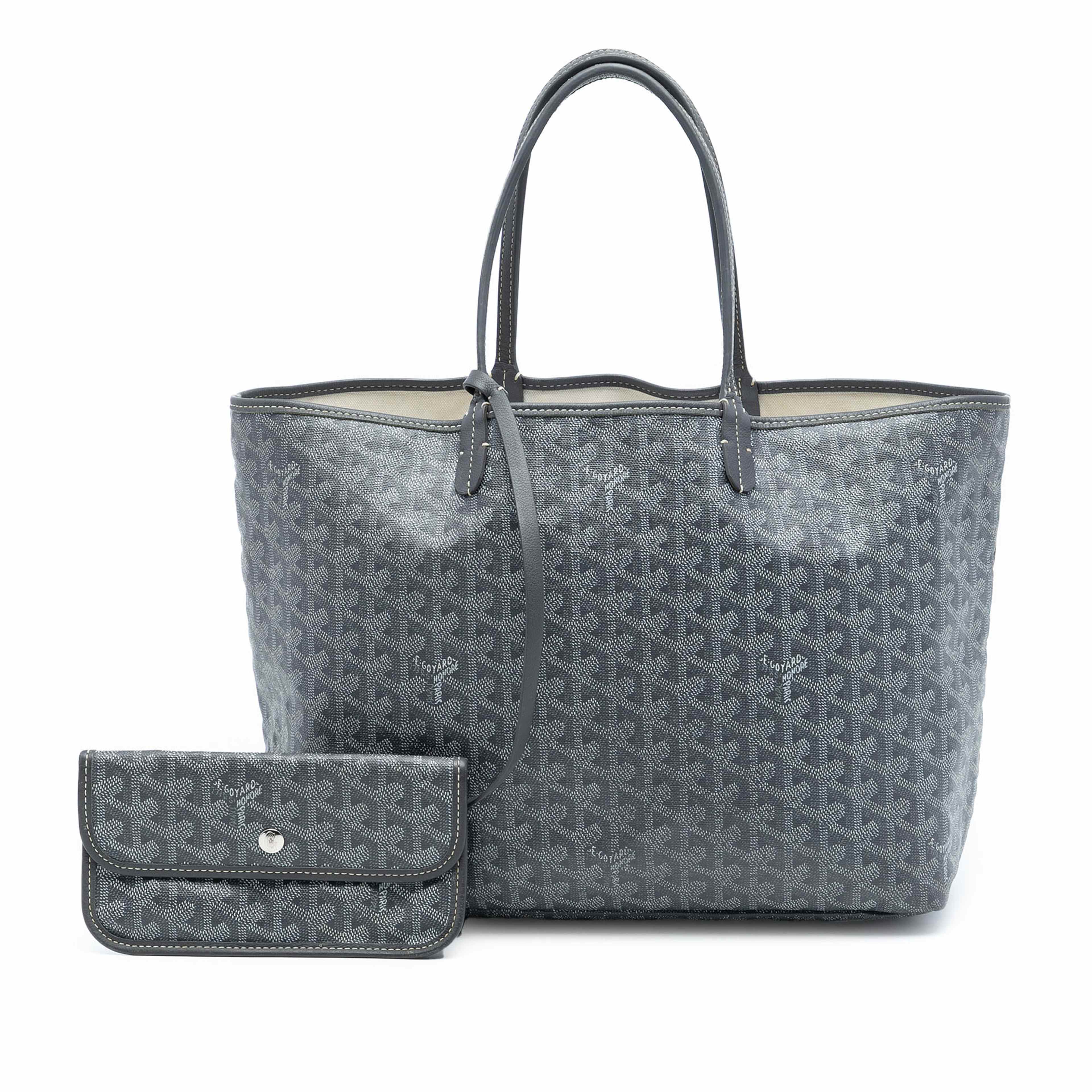 Goyard Goyardine Saint Louis Pm, från Luxclusif, i färgen grå. Klicka för att öppna bilden i stort format