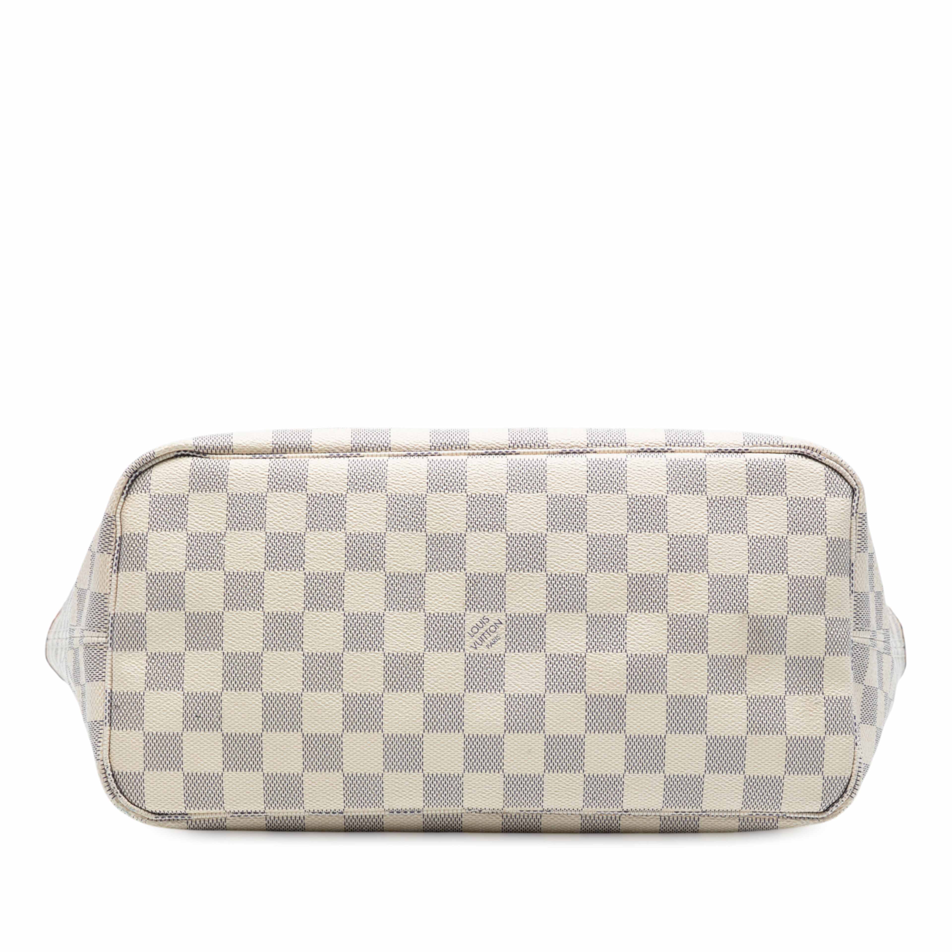 Louis Vuitton Damier Azur Neverfull Mm, från Luxclusif, i färgen white. Klicka för att öppna bilden i stort format