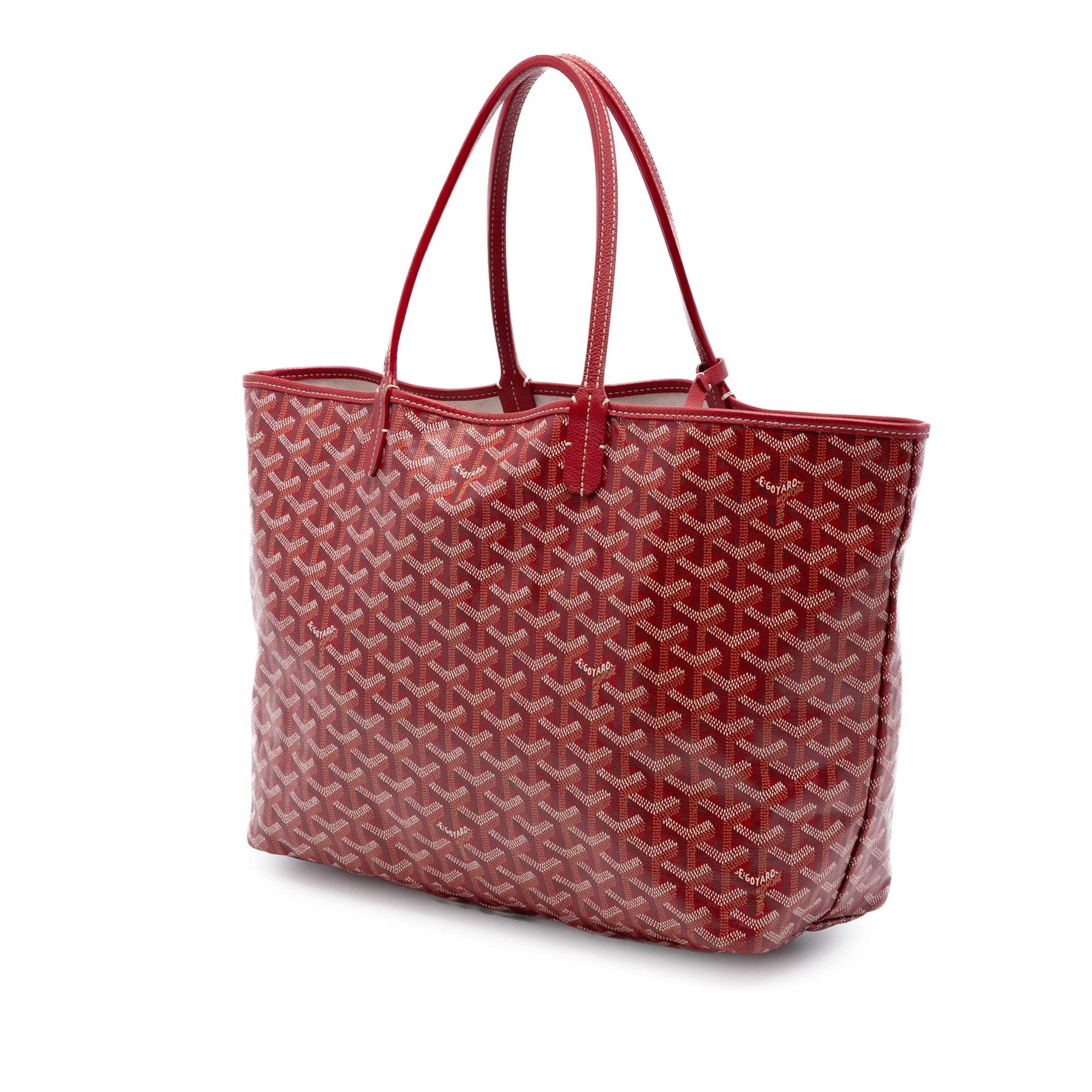 Goyard Goyardine Saint Louis Pm, från Luxclusif, i färgen red. Klicka för att öppna bilden i stort format