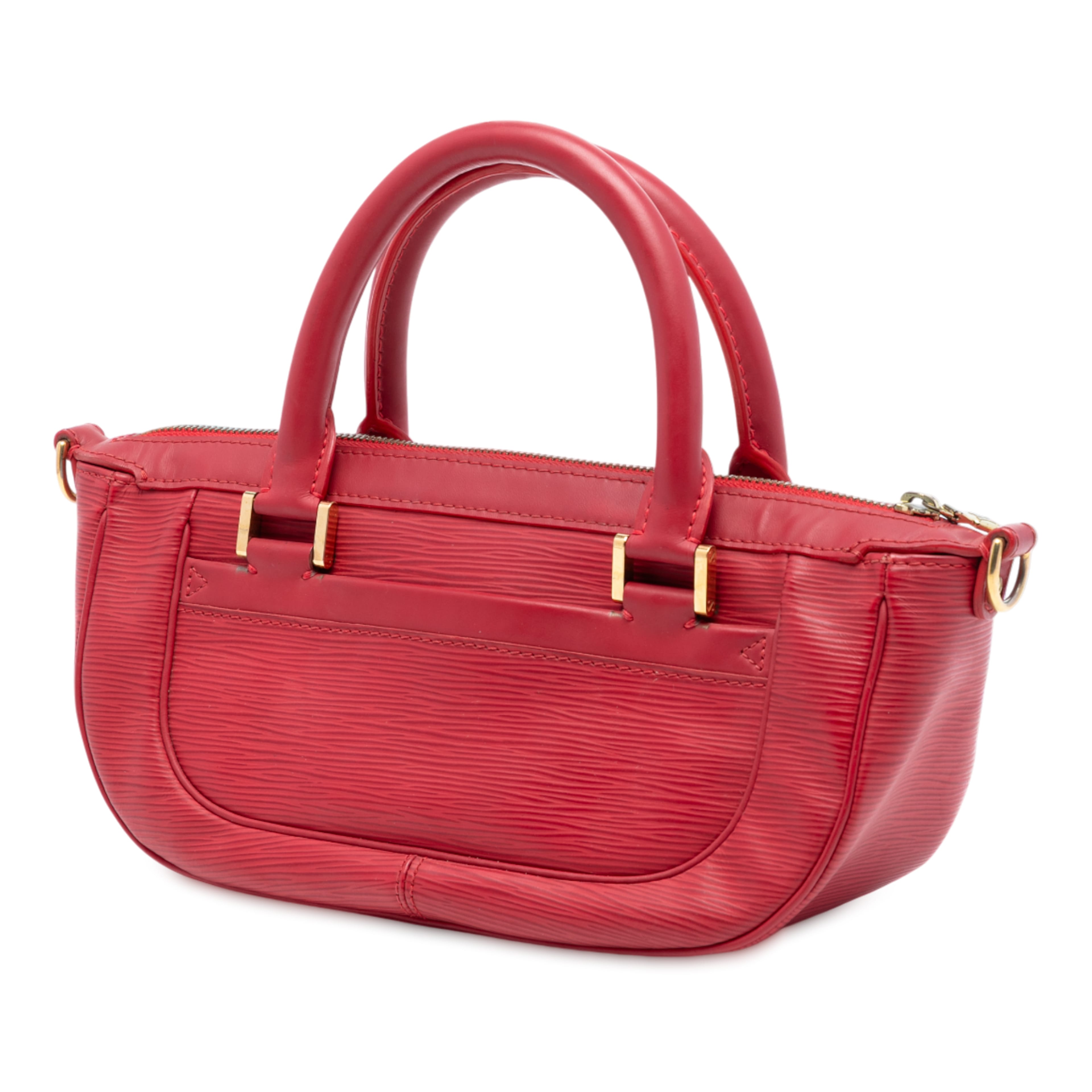 Louis Vuitton Epi Dhanura Pm, från Luxclusif, i färgen red. Klicka för att öppna bilden i stort format