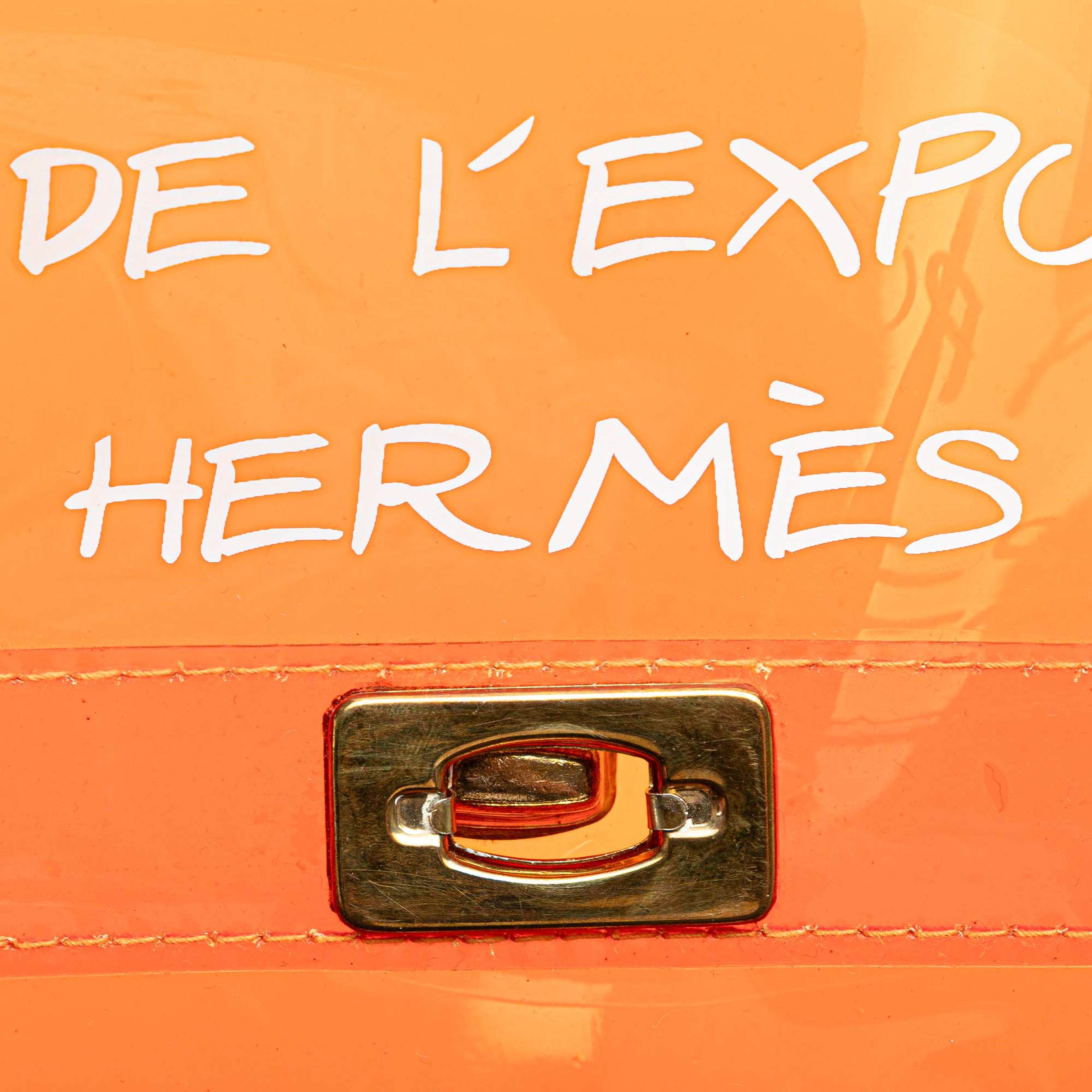 Hermès Vinyl Souvenir De L Exposition Kelly Handbag