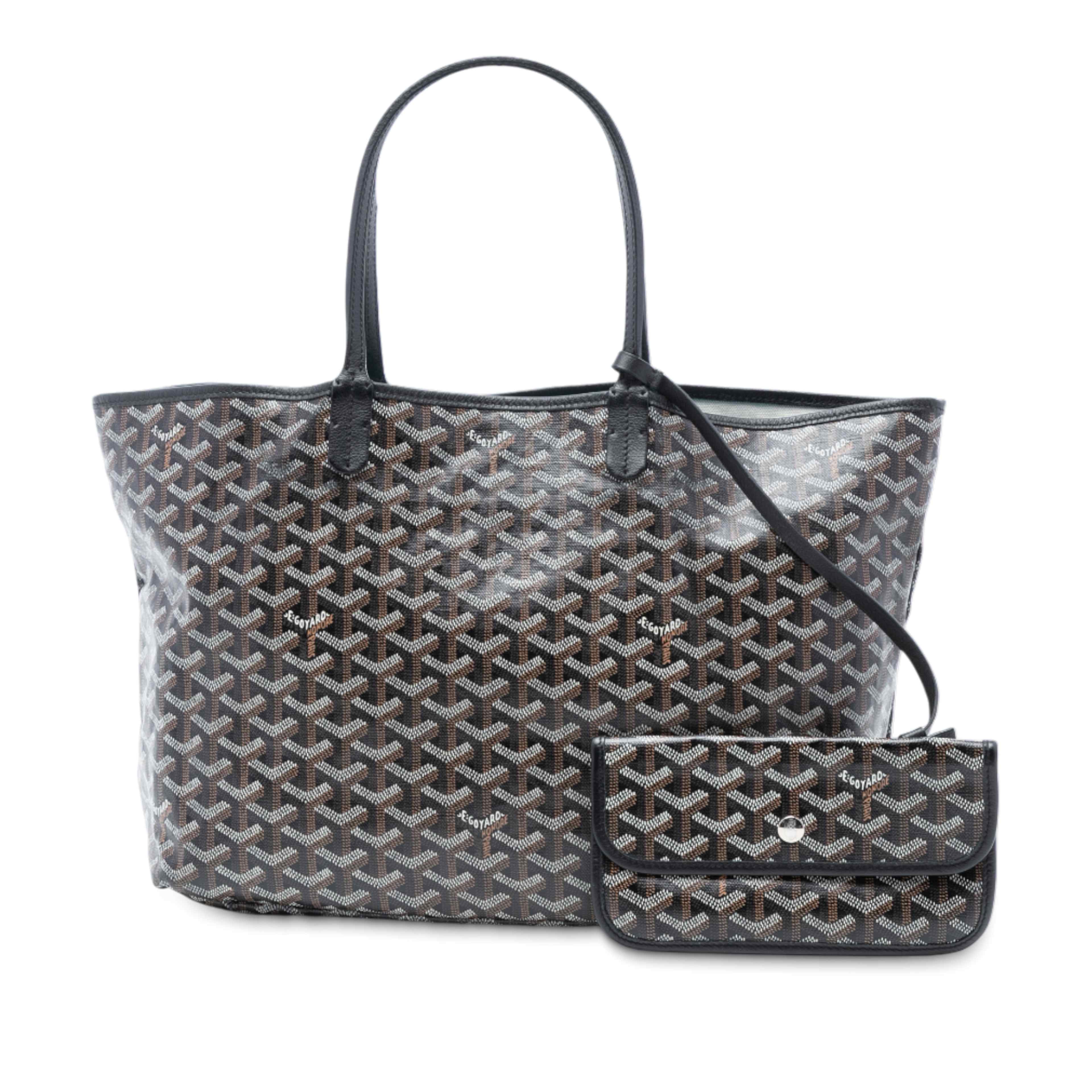 Goyard Goyardine Saint Louis Pm, från Luxclusif, i färgen svart. Klicka för att öppna bilden i stort format