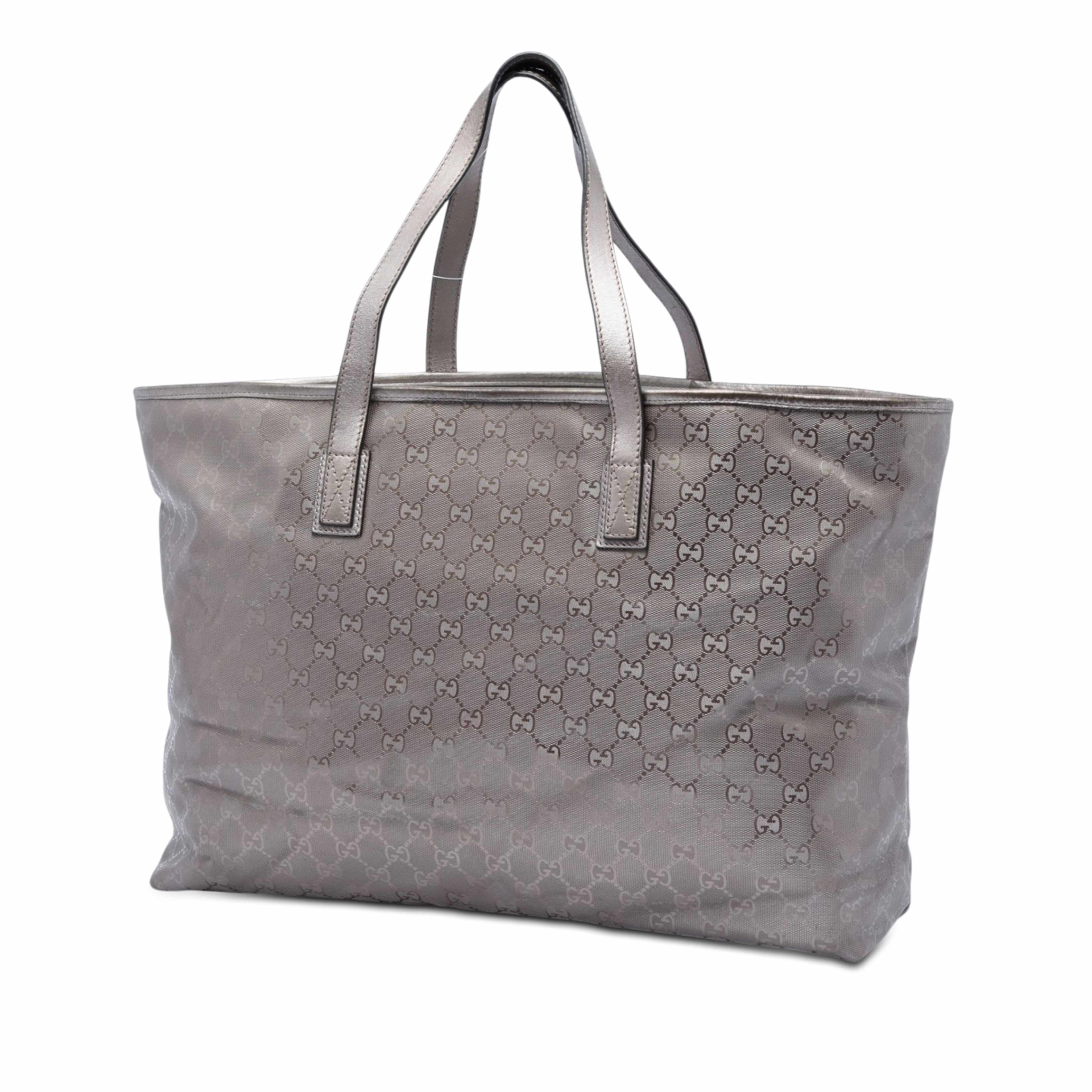 Gucci Large Gg Imprime Tote, från Luxclusif, i färgen silver. Klicka för att öppna bilden i stort format