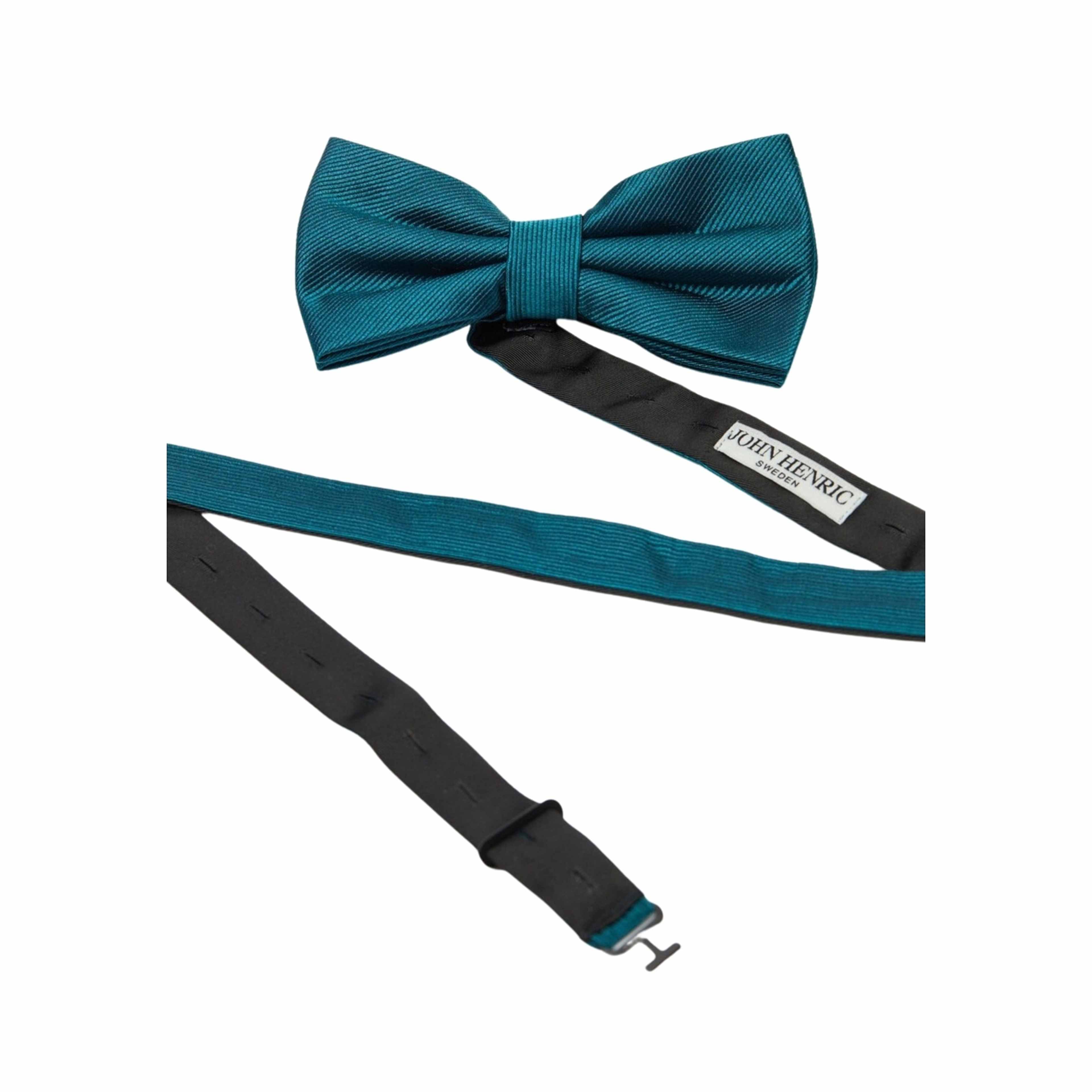 Silk Woven Rib Plain Pre Tied Bow Tie