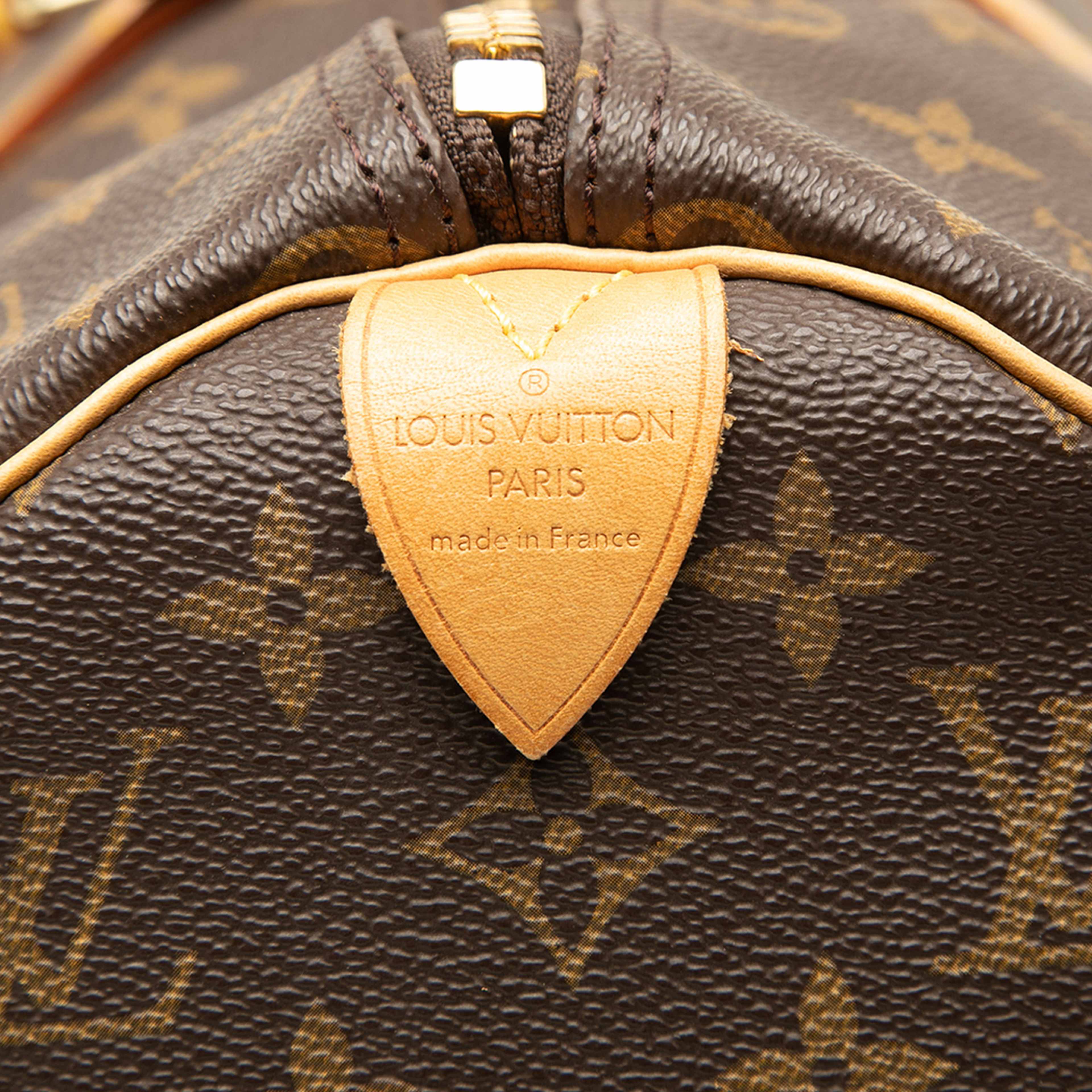 Louis Vuitton Monogram Keepall 45, från Luxclusif, i färgen brun. Klicka för att öppna bilden i stort format