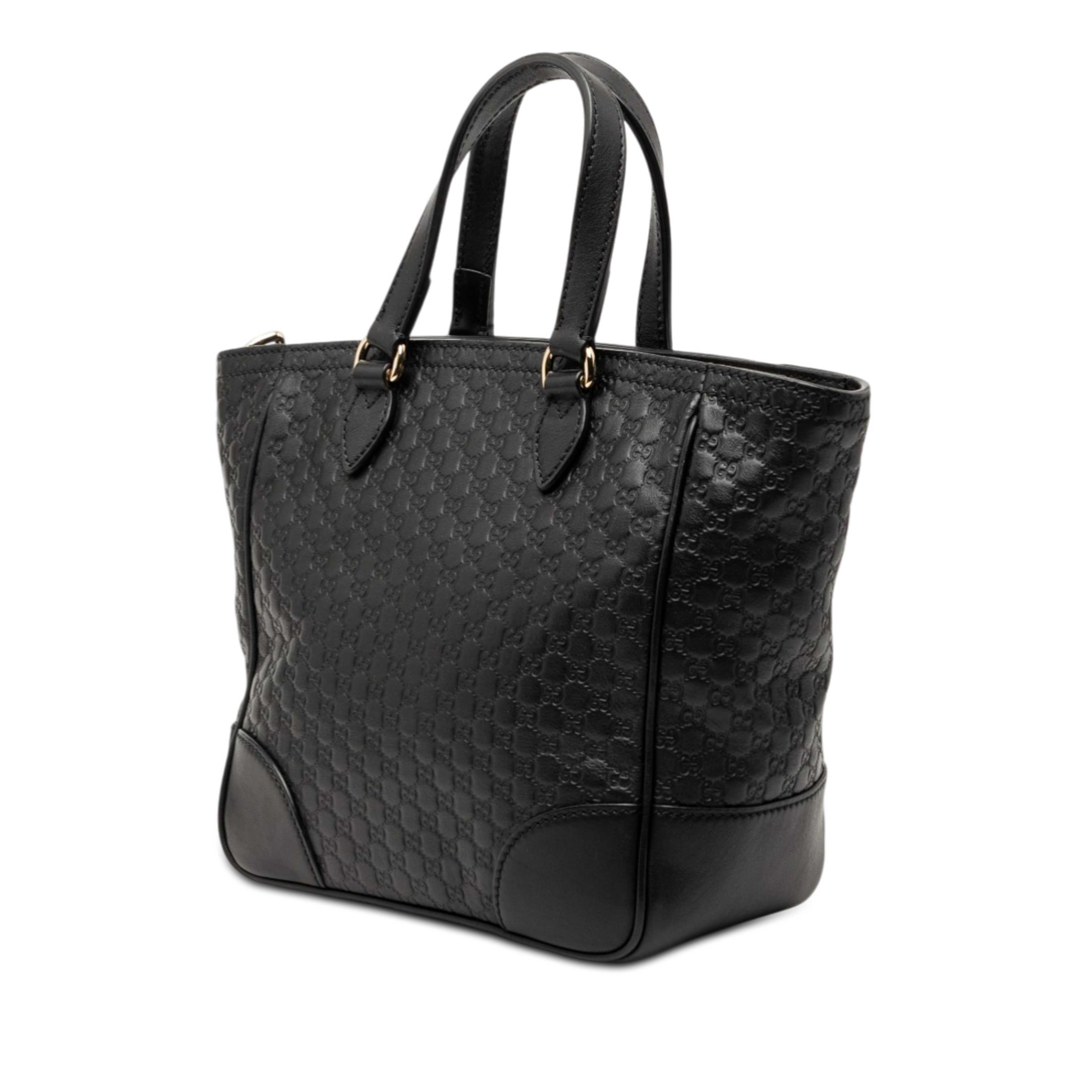 Gucci Small Microguccissima Bree Satchel, från Luxclusif, i färgen svart. Klicka för att öppna bilden i stort format