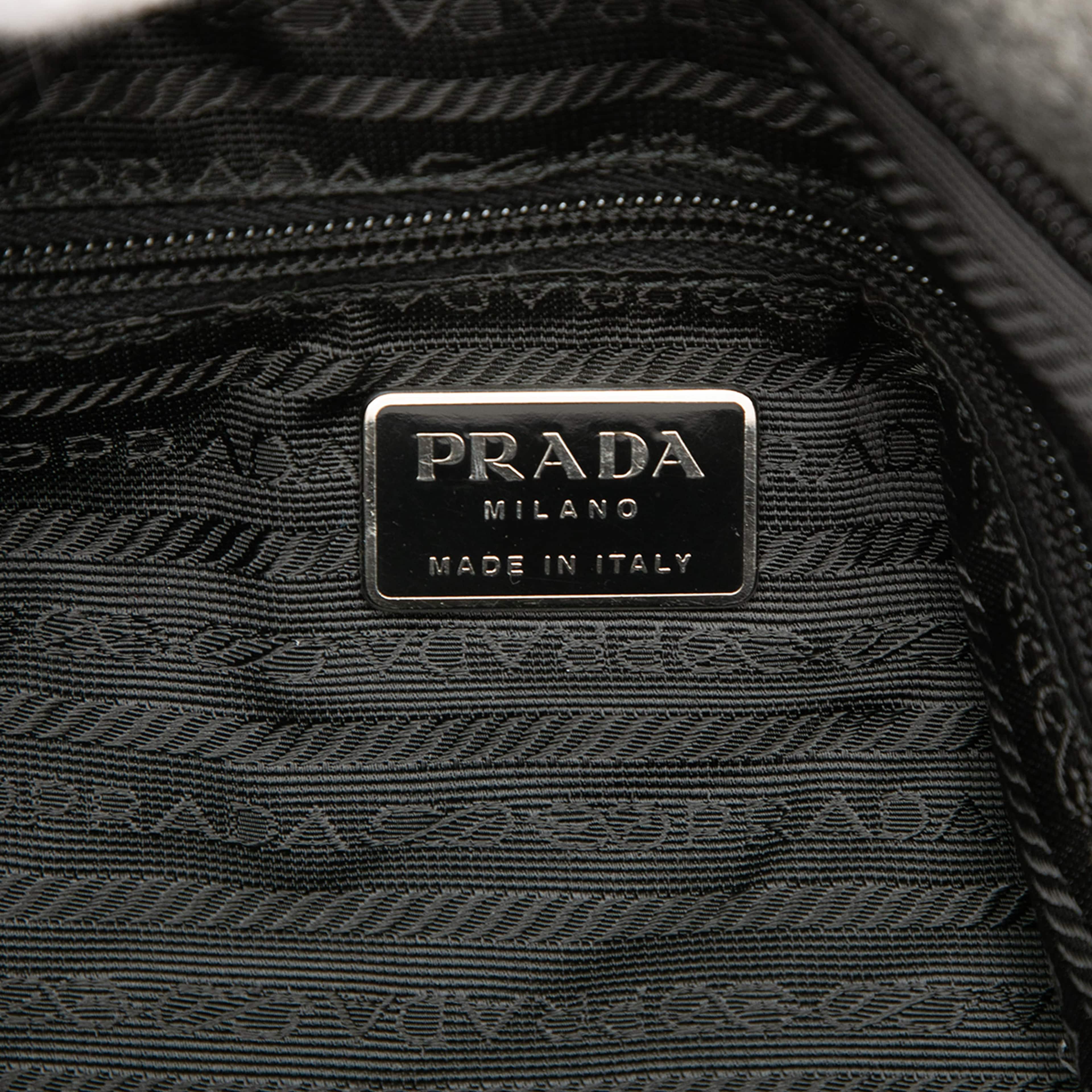 Prada Wool Crossbody, från Luxclusif, i färgen dark gray. Klicka för att öppna bilden i stort format