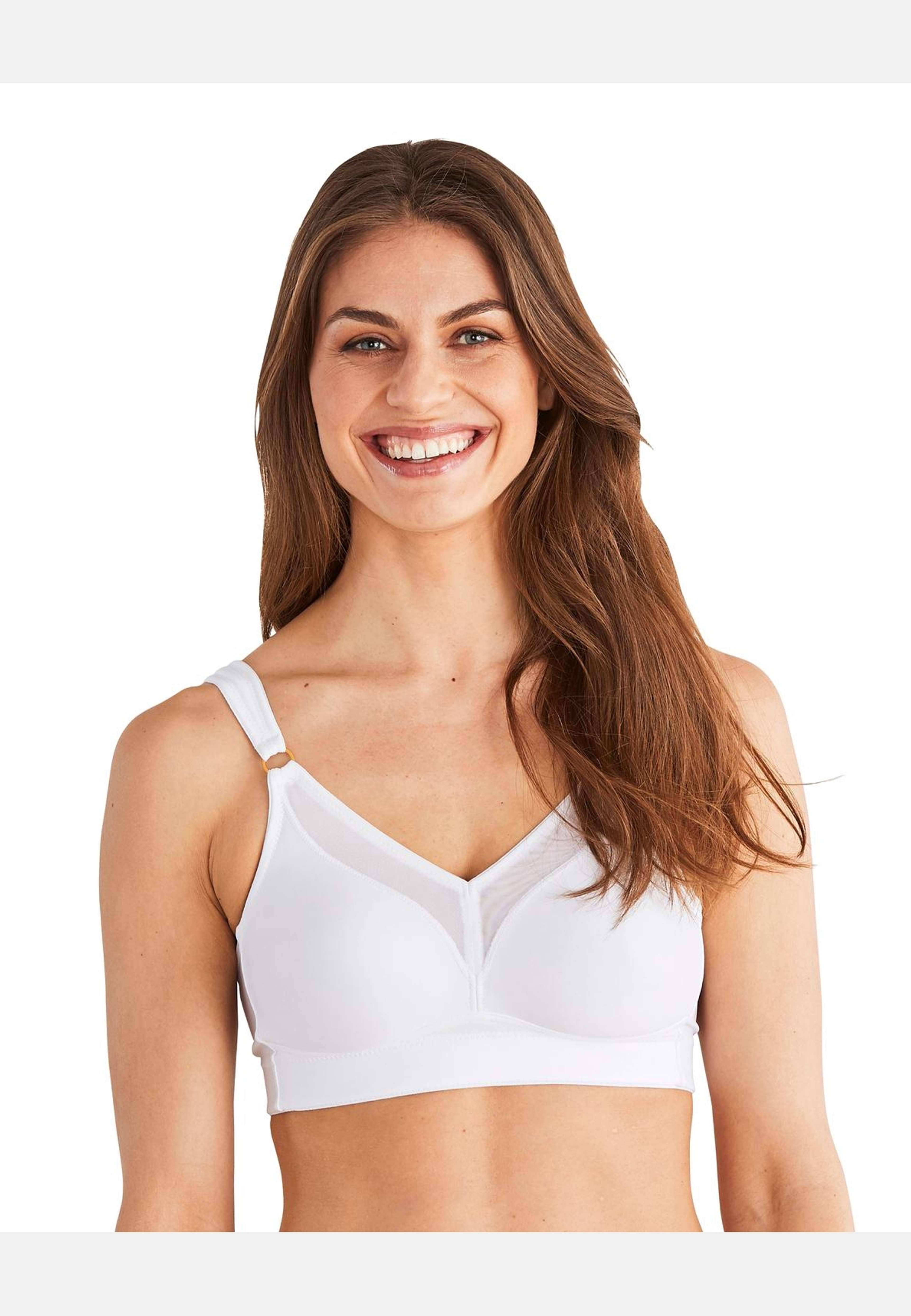 True Curves Bh Utan Bygel, Coolmax, från Swegmark, i färgen white. Klicka för att öppna bilden i stort format