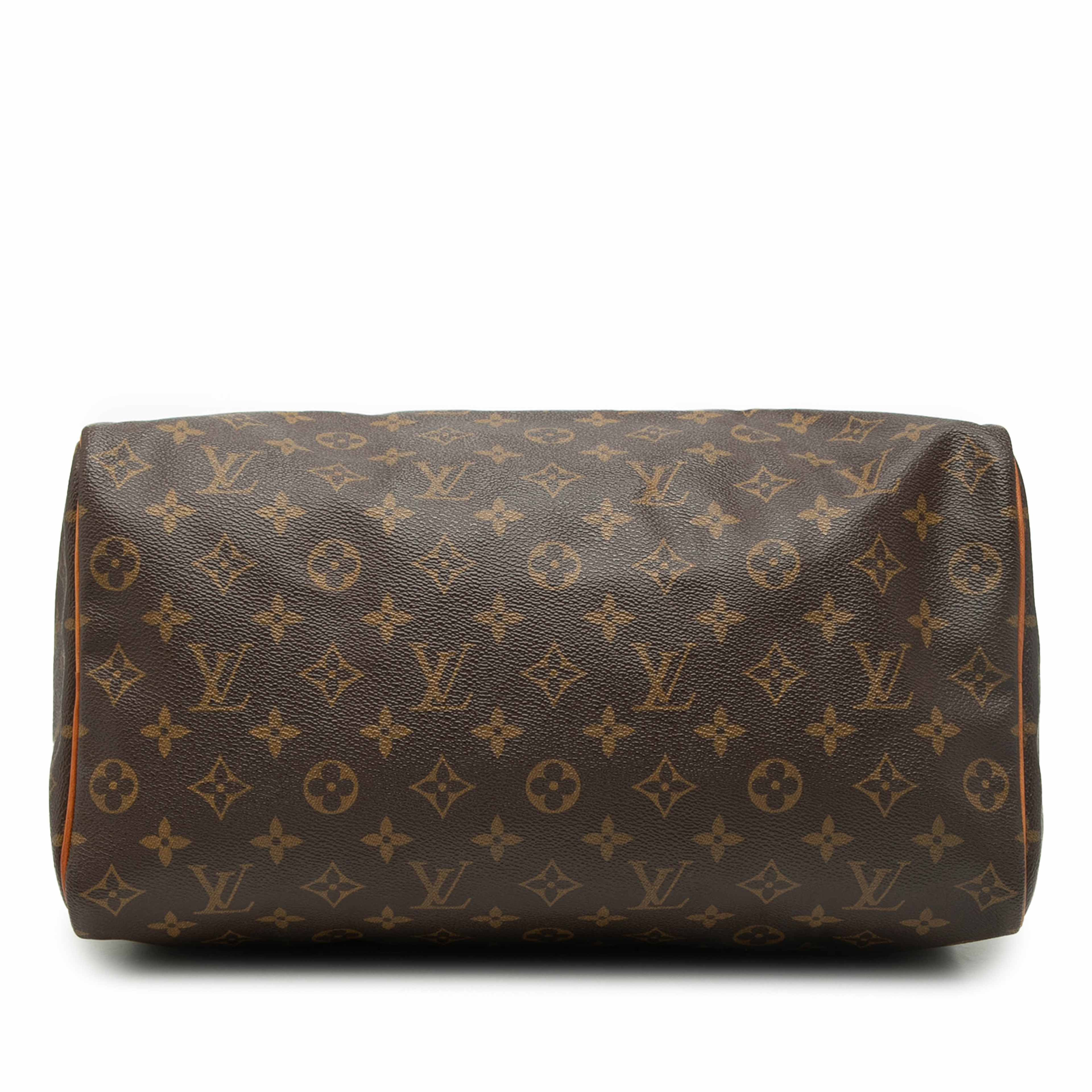 Louis Vuitton Monogram Speedy 35, från Luxclusif, i färgen brown. Klicka för att öppna bilden i stort format