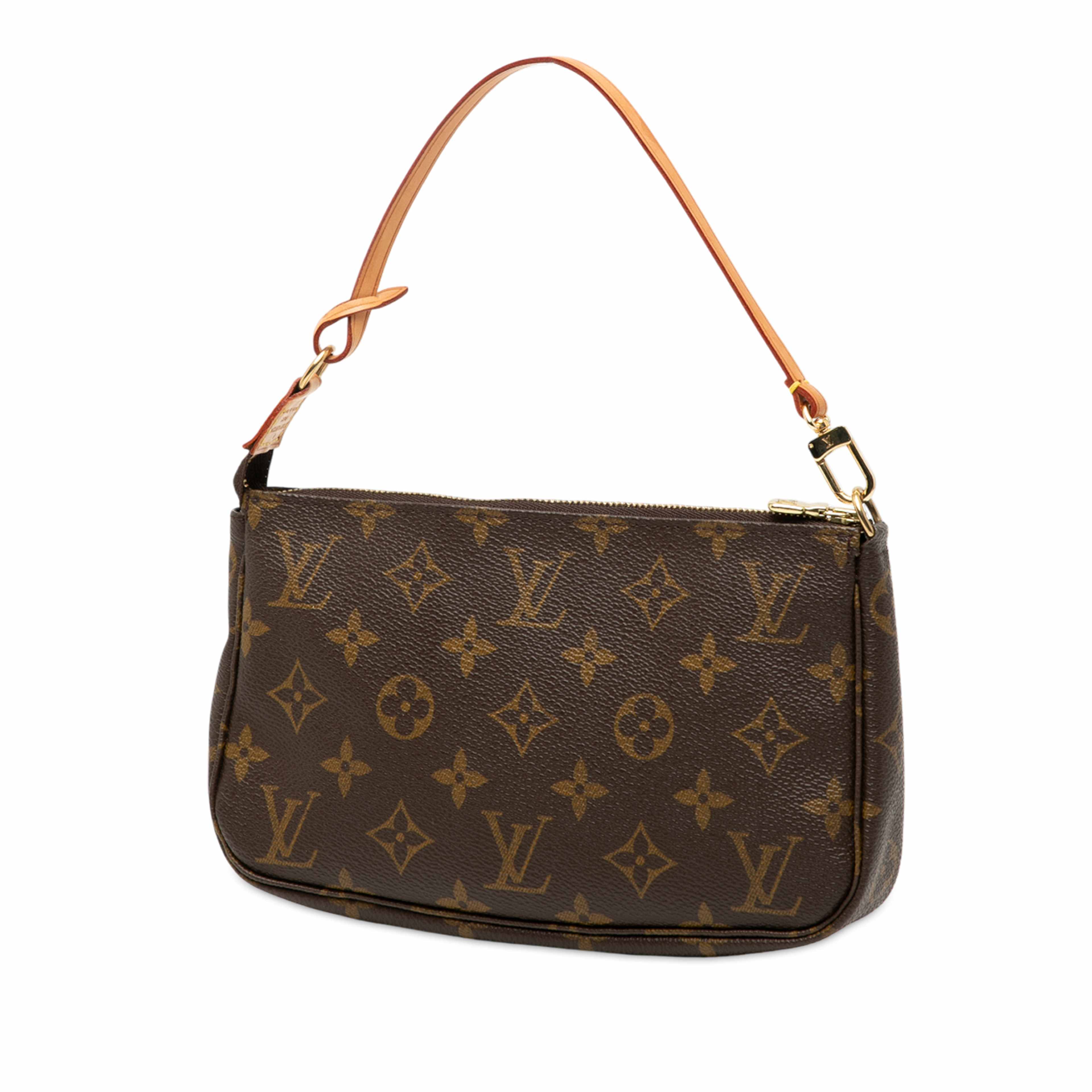 Louis Vuitton Monogram Pochette Accessoires, från Luxclusif, i färgen brown. Klicka för att öppna bilden i stort format