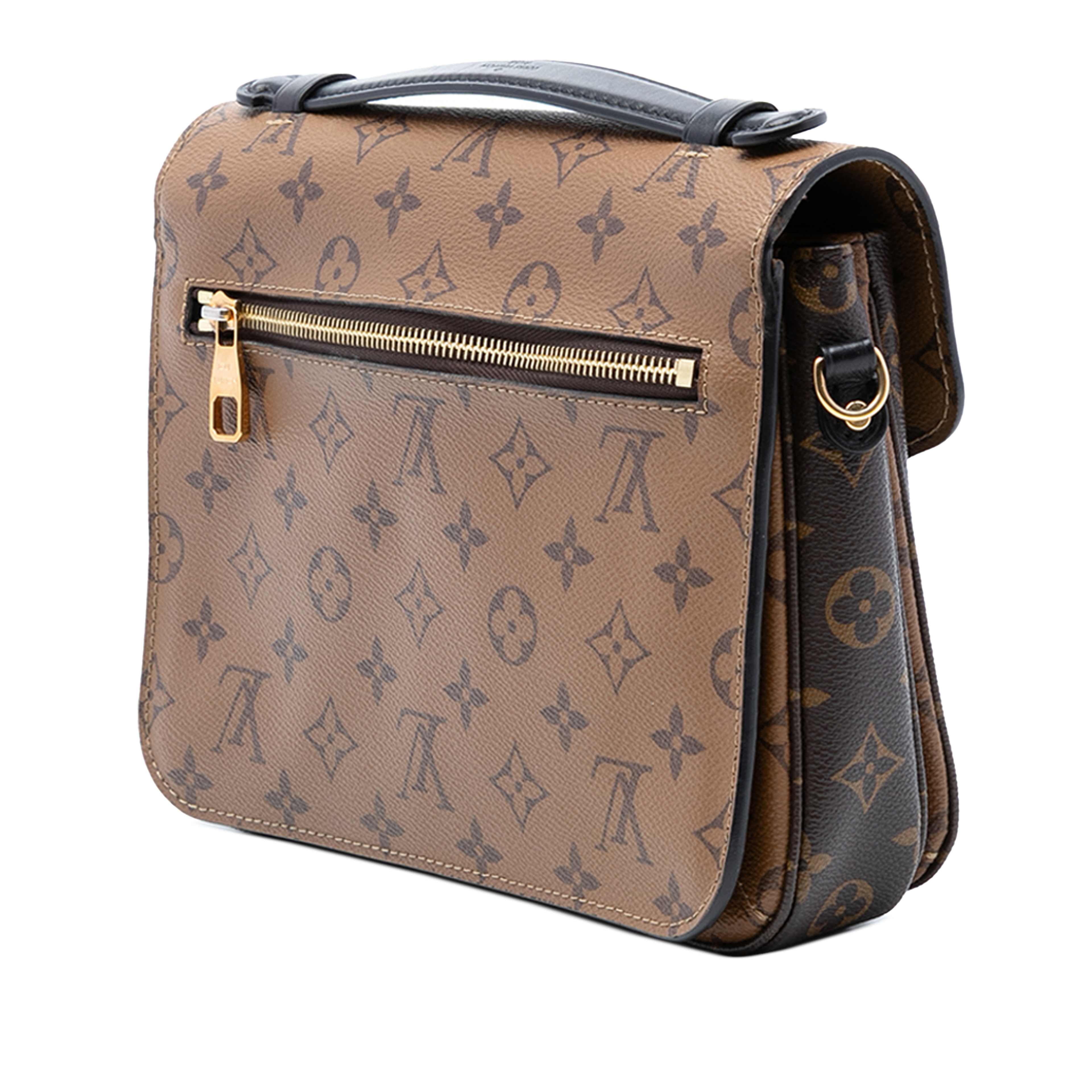 Louis Vuitton Monogram Reverse Pochette Metis, från Luxclusif, i färgen brown. Klicka för att öppna bilden i stort format
