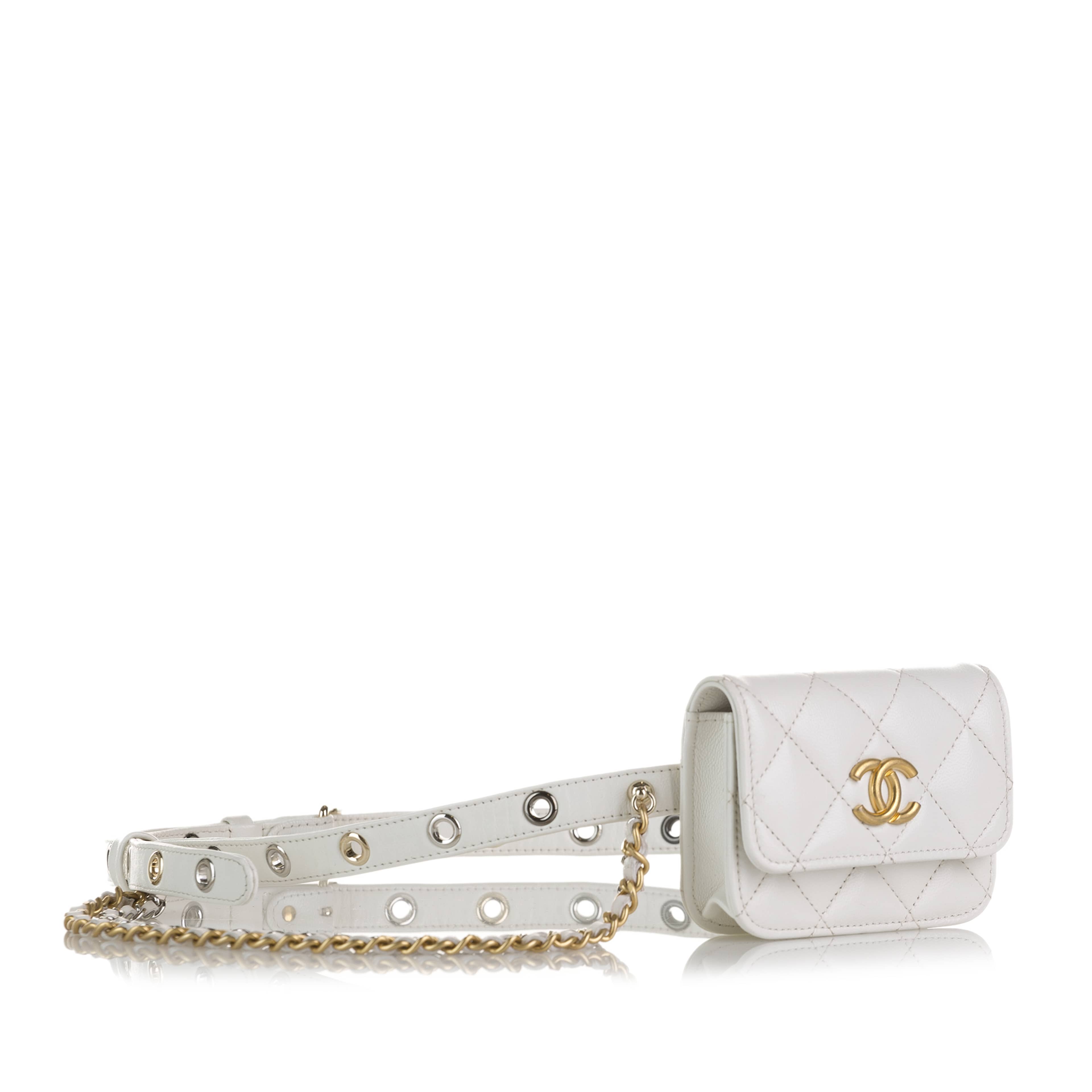 Chanel Punk Chain Leather Belt Bag