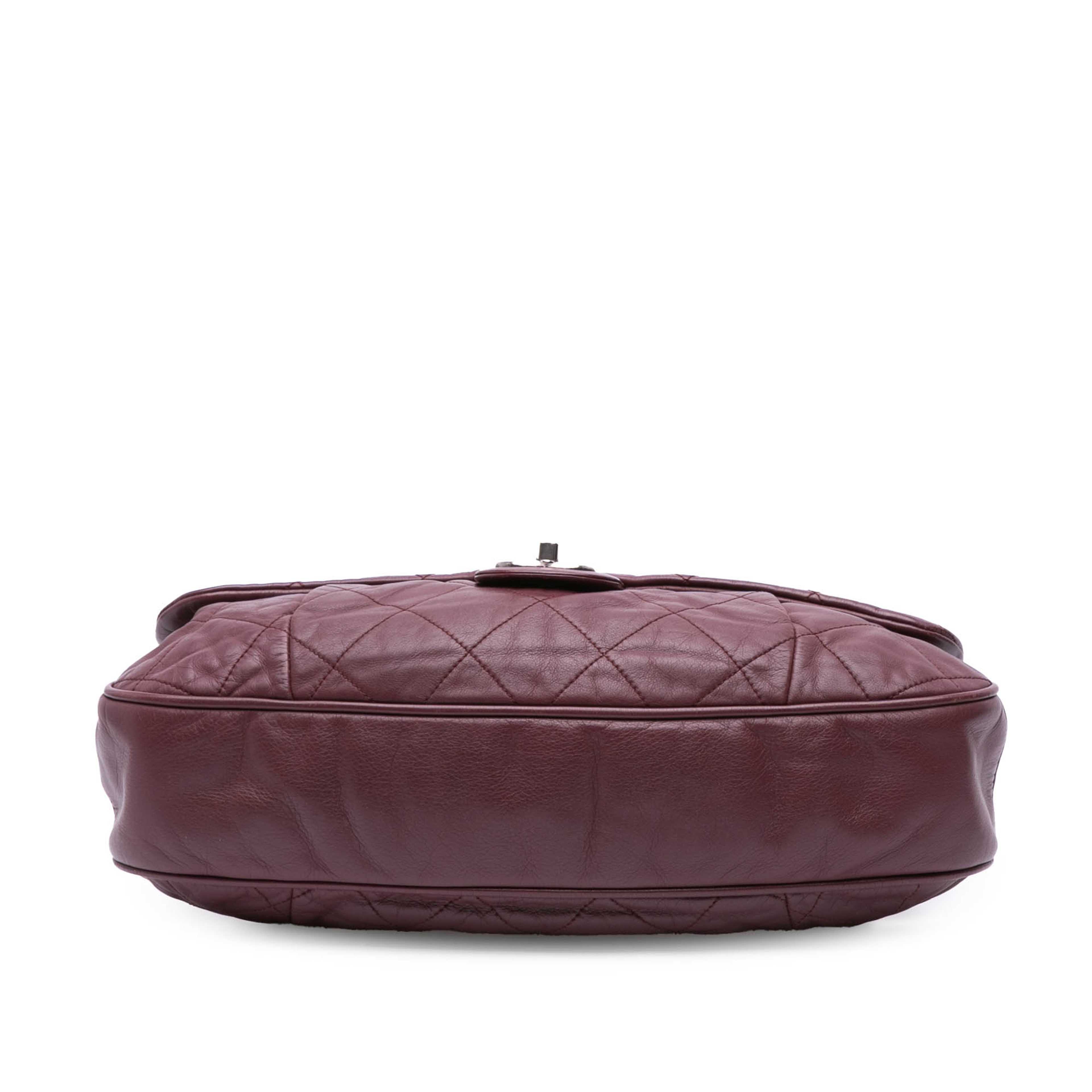 Chanel Quilted Calfskin Coco Pleats Flap