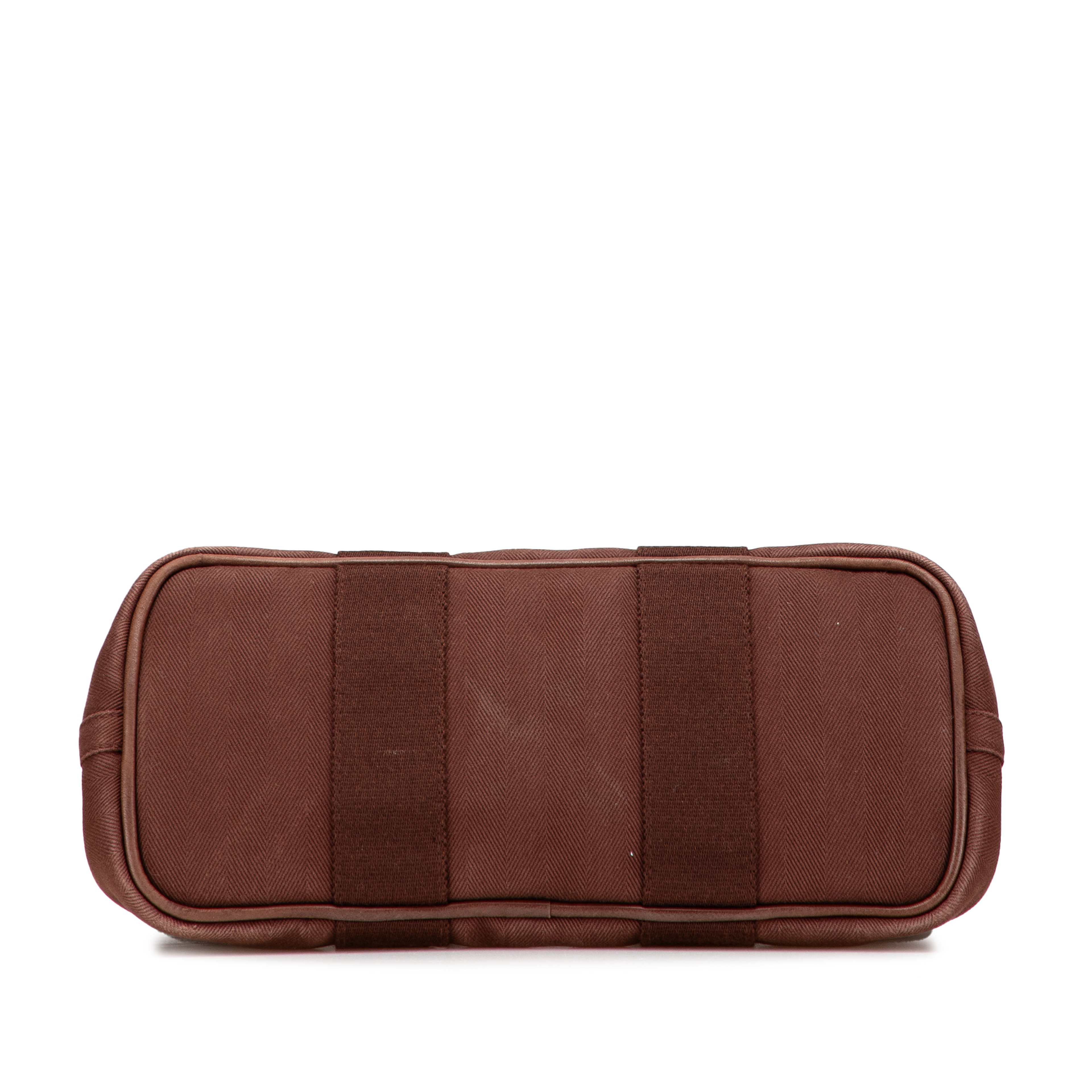 Hermès Toile And Swift Valparaiso Pm, från Luxclusif, i färgen dark brown. Klicka för att öppna bilden i stort format