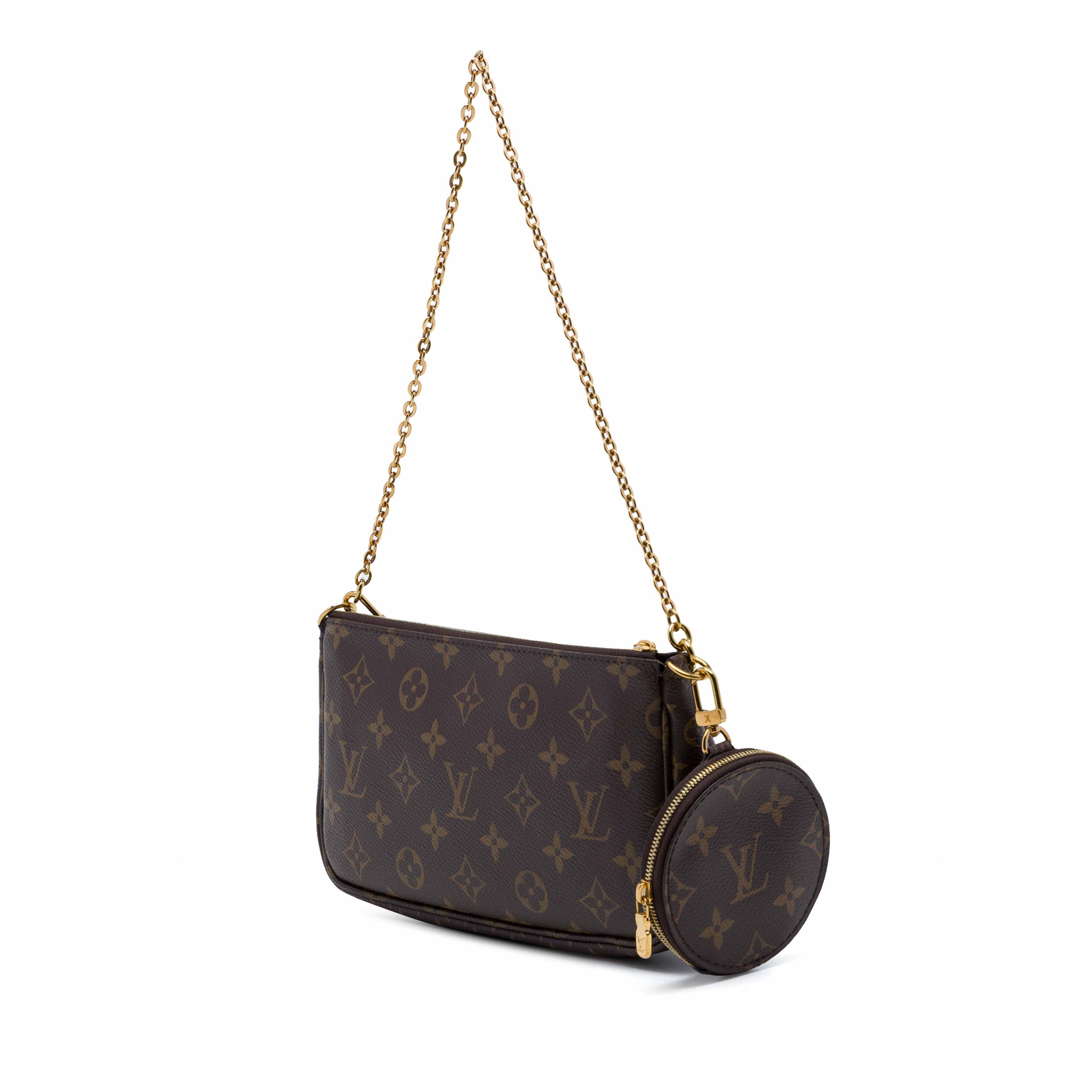 Louis Vuitton Monogram Multi Pochette Accessoires, från Luxclusif, i färgen brun. Klicka för att öppna bilden i stort format
